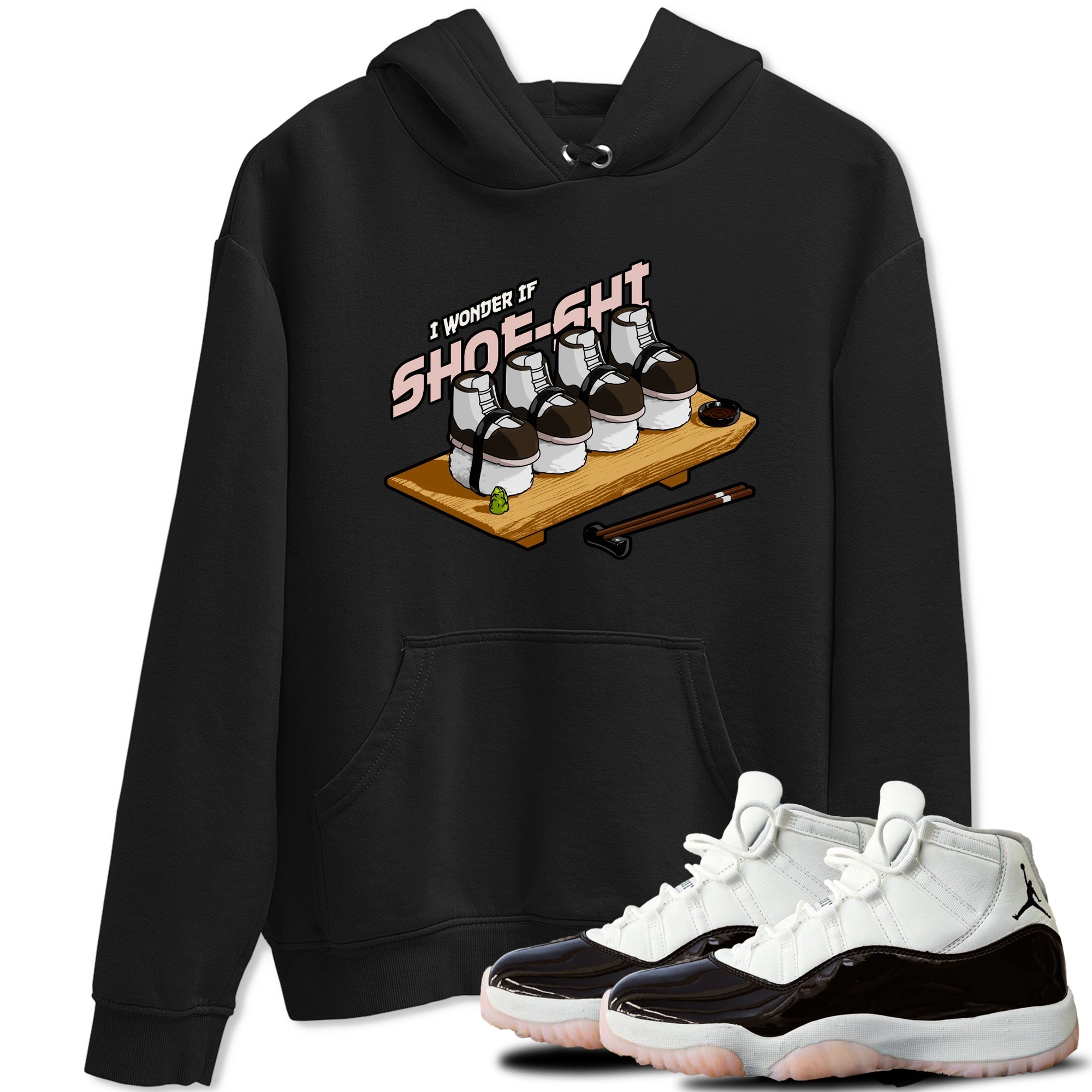 Air Jordan 11 Neapolitan shirt to match jordans Shoe-Shi sneaker matching t-shirts and clothing AJ11 Neapolitan Drip Gear Zone Cotton Casual Unisex Black 1 T-Shirt