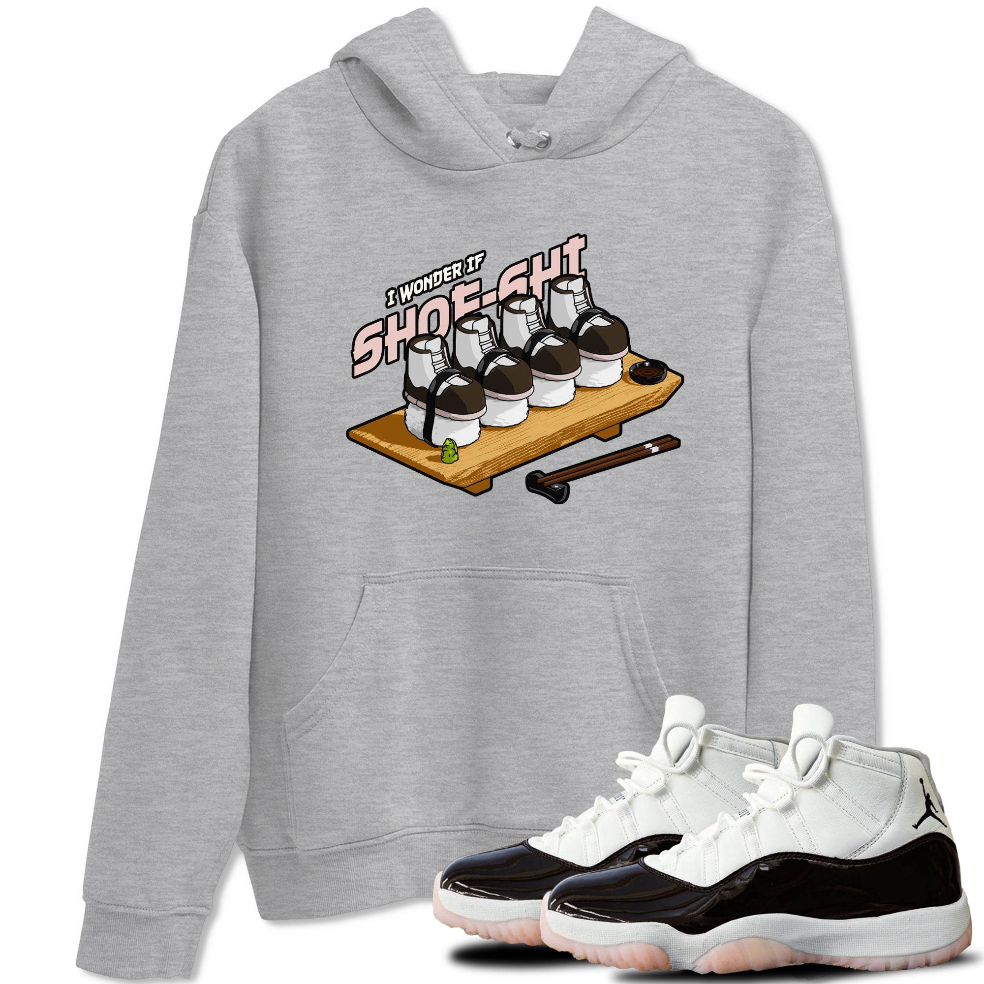 Air Jordan 11 Neapolitan shirt to match jordans Shoe-Shi sneaker matching t-shirts and clothing AJ11 Neapolitan Drip Gear Zone Cotton Casual Unisex Heather Grey 1 T-Shirt