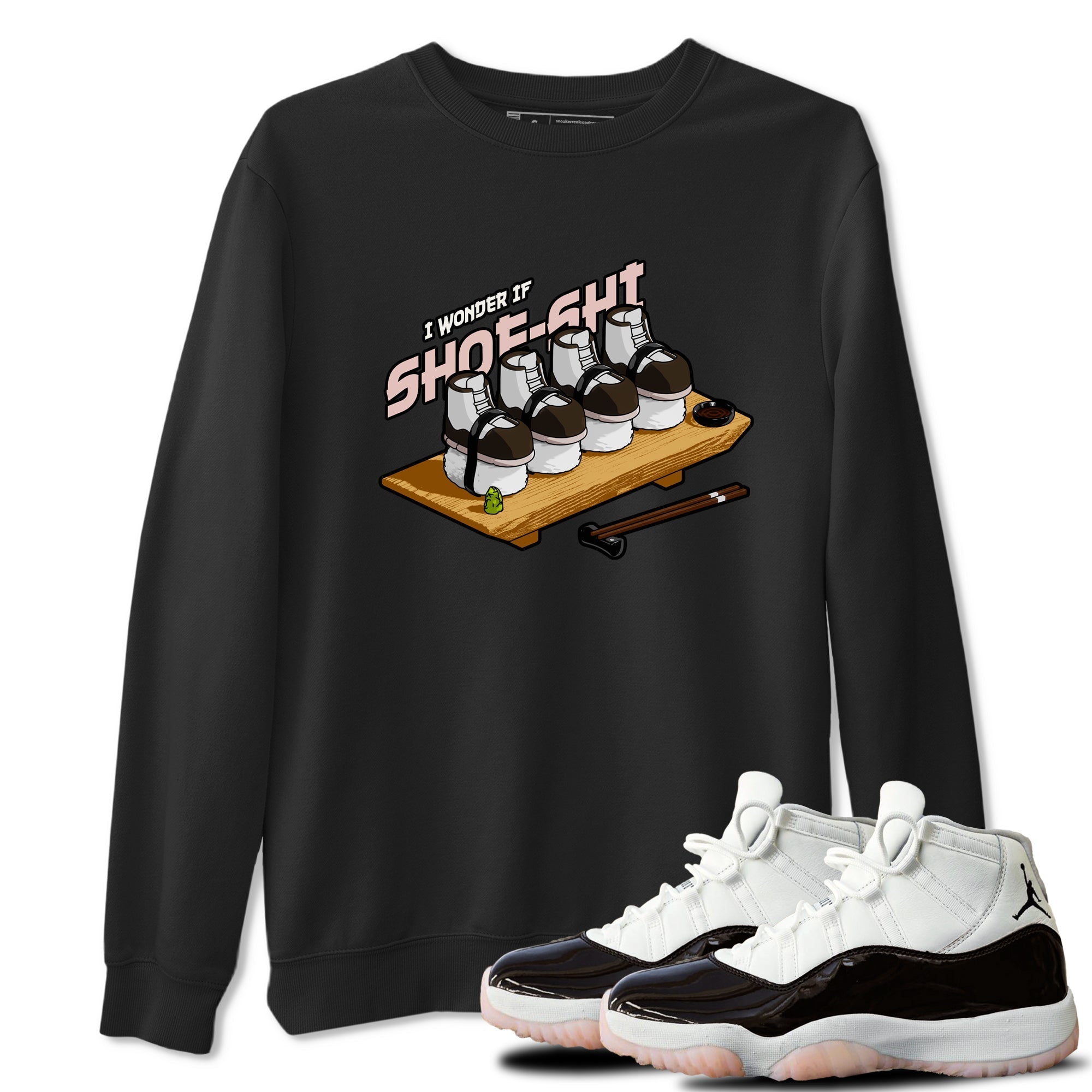 Air Jordan 11 Neapolitan shirt to match jordans Shoe-Shi sneaker matching t-shirts and clothing AJ11 Neapolitan Drip Gear Zone Cotton Casual Unisex Black 1 T-Shirt