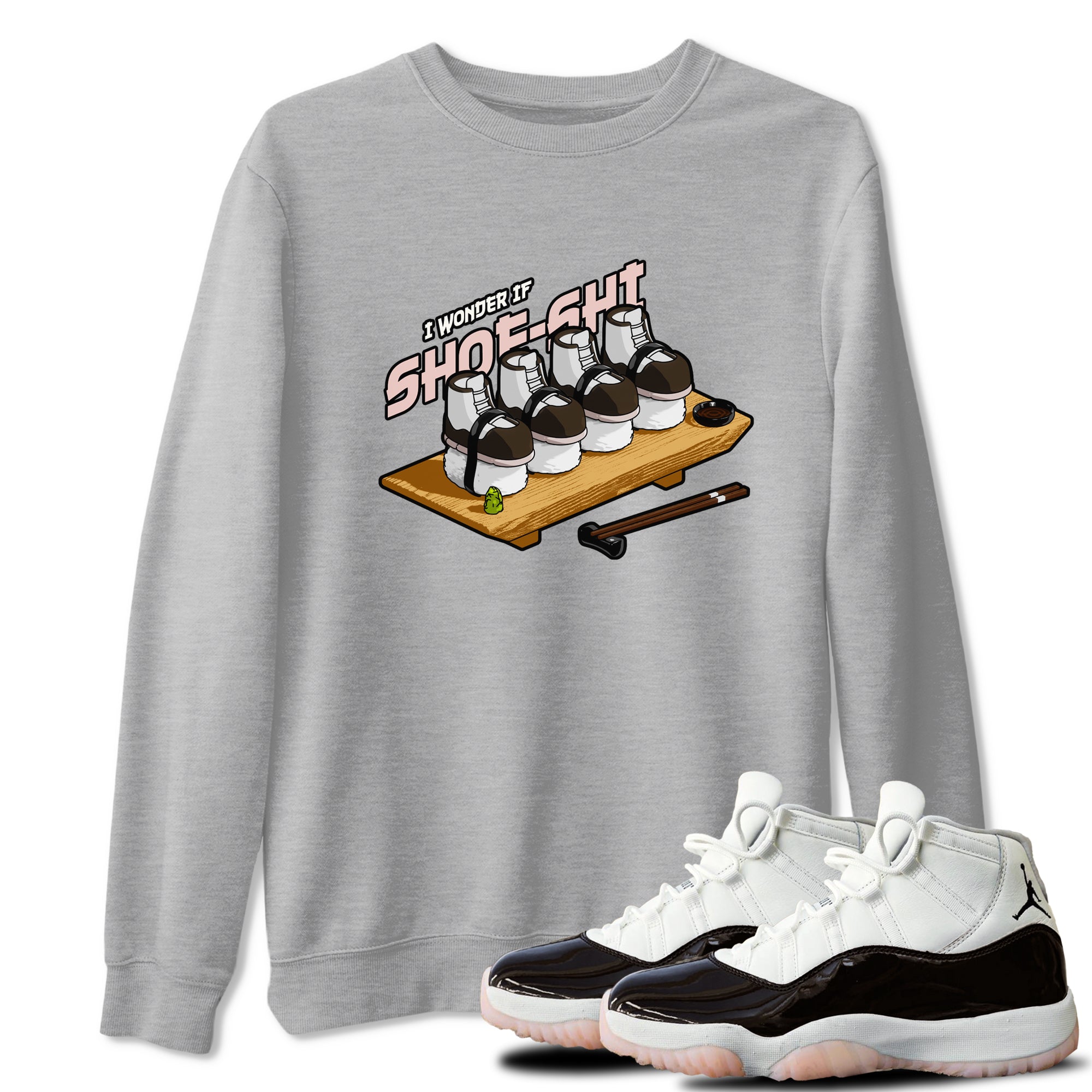 Air Jordan 11 Neapolitan shirt to match jordans Shoe-Shi sneaker matching t-shirts and clothing AJ11 Neapolitan Drip Gear Zone Cotton Casual Unisex Heather Grey 1 T-Shirt