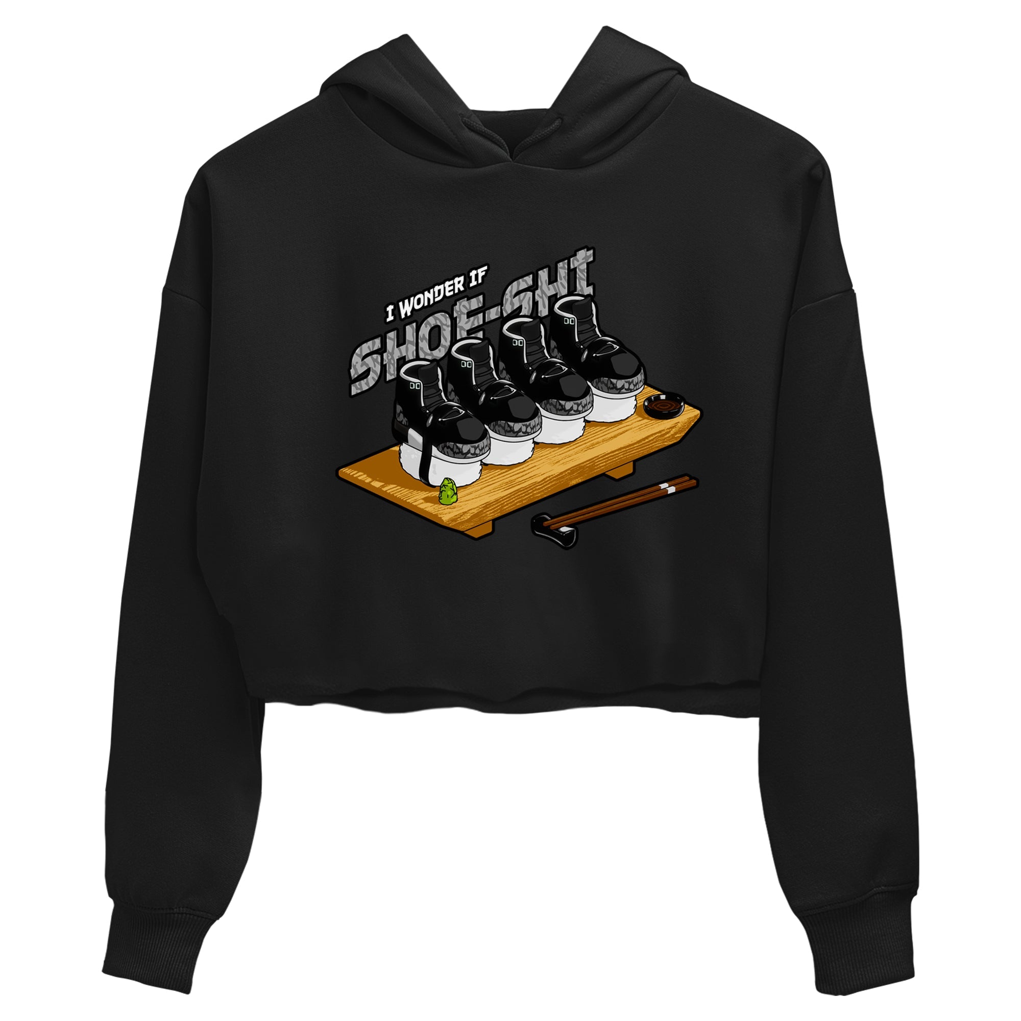 3s Green Glow shirt to match jordans Shoe-Shi sneaker tees Air Jordan 3 Green Glow Drip Gear Zone Black 2 crop length shirt