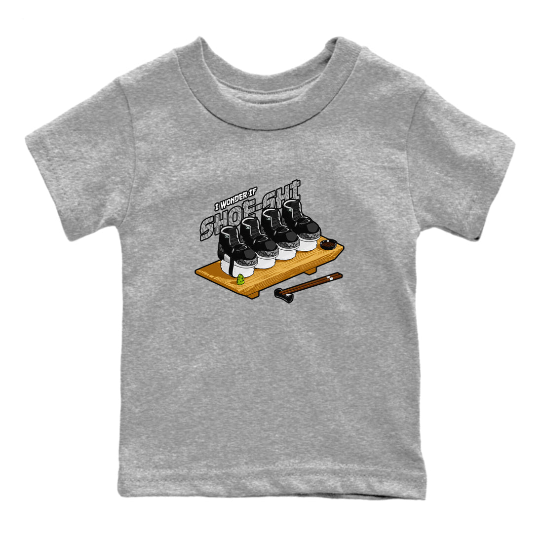 3s Green Glow shirt to match jordans Shoe-Shi sneaker tees Air Jordan 3 Green Glow Drip Gear Zone baby toddler Heather Grey 2 cotton Shirt