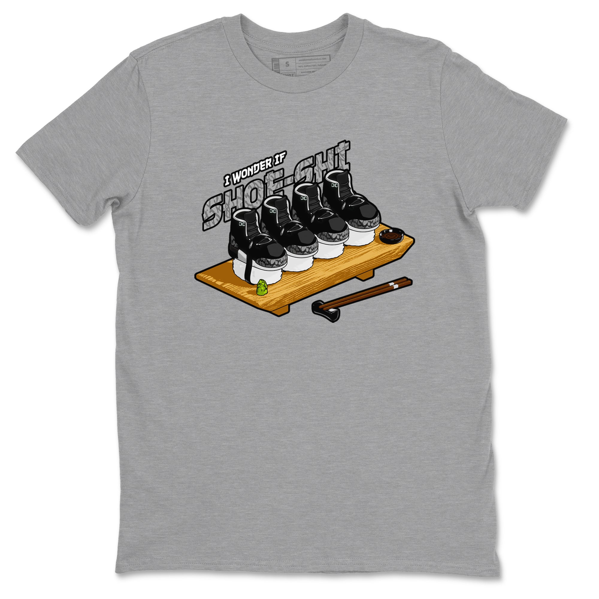 3s Green Glow shirt to match jordans Shoe-Shi sneaker tees Air Jordan 3 Green Glow Drip Gear Zone unisex cotton Heather Grey 2 crew neck shirt