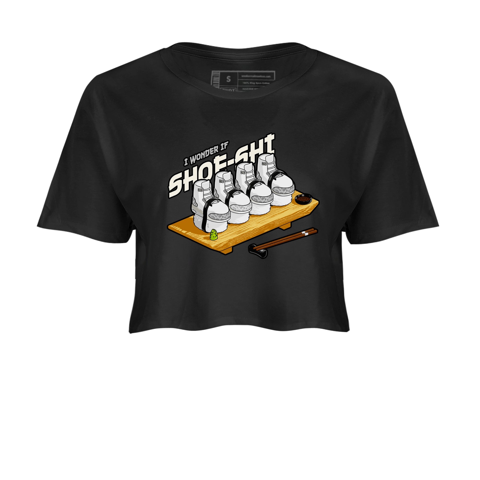 3s Ivory shirt to match jordans Shoe-Shi sneaker tees Air Jordan 3 Ivory Drip Gear Zone Black 2 crop length shirt
