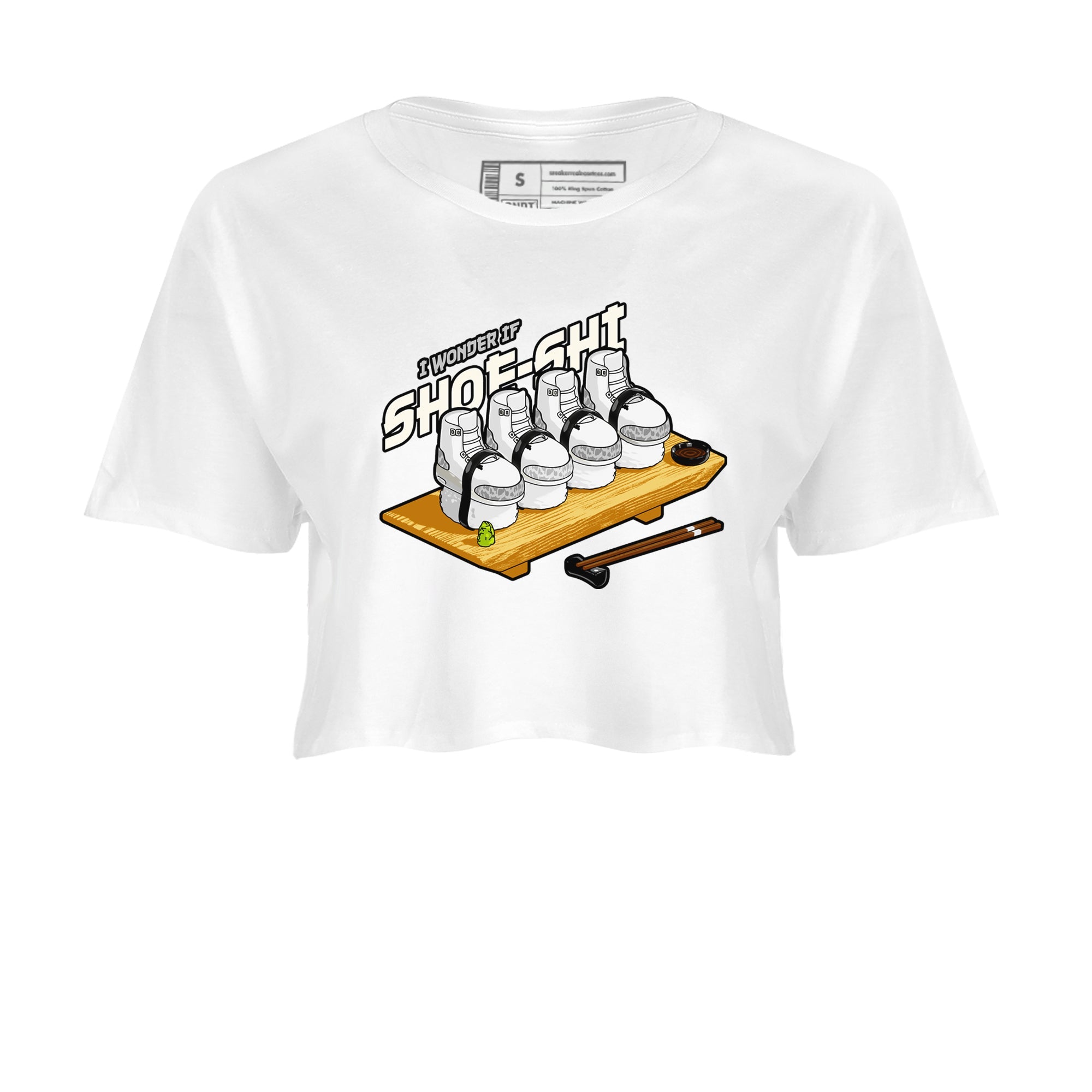 3s Ivory shirt to match jordans Shoe-Shi sneaker tees Air Jordan 3 Ivory Drip Gear Zone White 2 crop length shirt