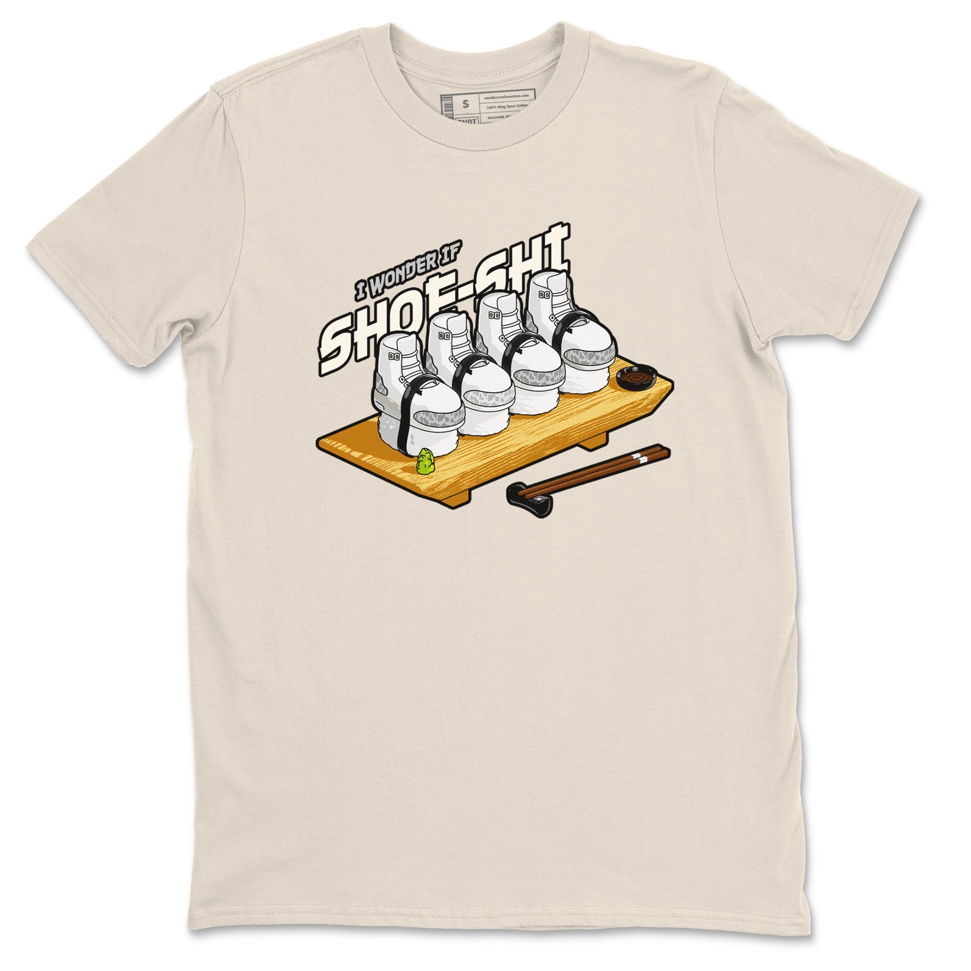 3s Ivory shirt to match jordans Shoe-Shi sneaker tees Air Jordan 3 Ivory Drip Gear Zone unisex cotton Natural 2 crew neck shirt