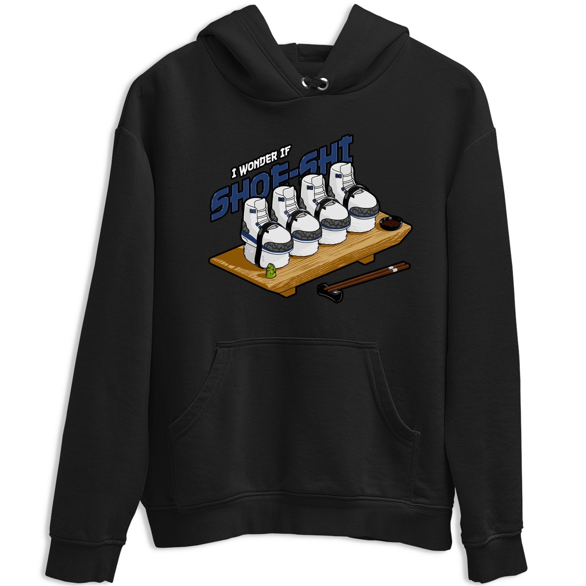 3s Midnight Navy shirt to match jordans Shoe-Shi sneaker match t-shirt AJ3 Midnight Navy Drip Gear Zone unisex cotton Black 2 Crew Neck T-Shirt