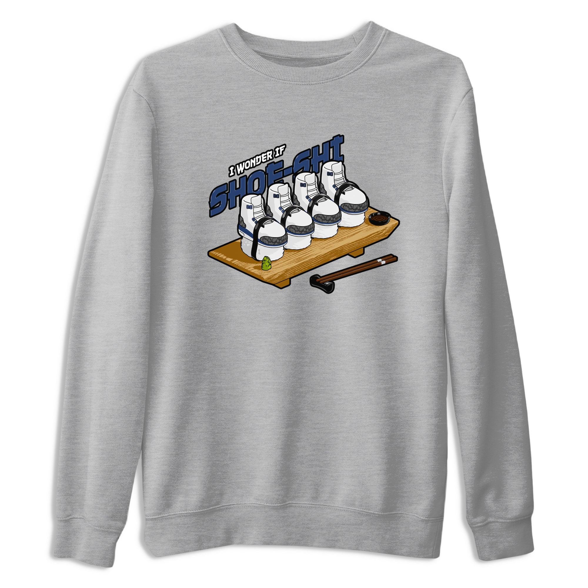 3s Midnight Navy shirt to match jordans Shoe-Shi sneaker match t-shirt AJ3 Midnight Navy Drip Gear Zone unisex cotton Heather Grey 2 Crew Neck T-Shirt