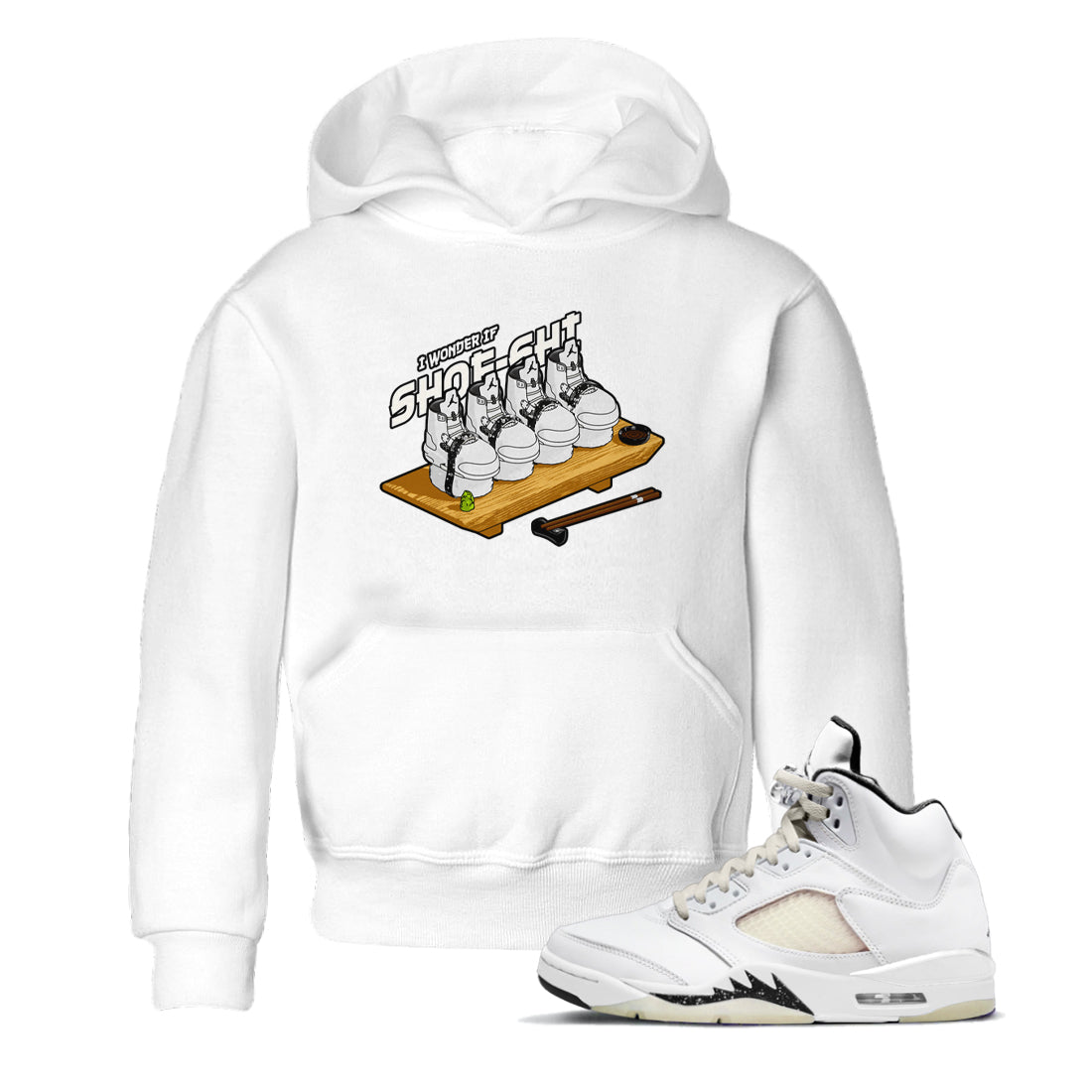 5s Sail shirt to match jordans Shoe-Shi sneaker tees Air Jordan 5 Sail Drip Gear Zone baby toddler White 1 cotton Shirt