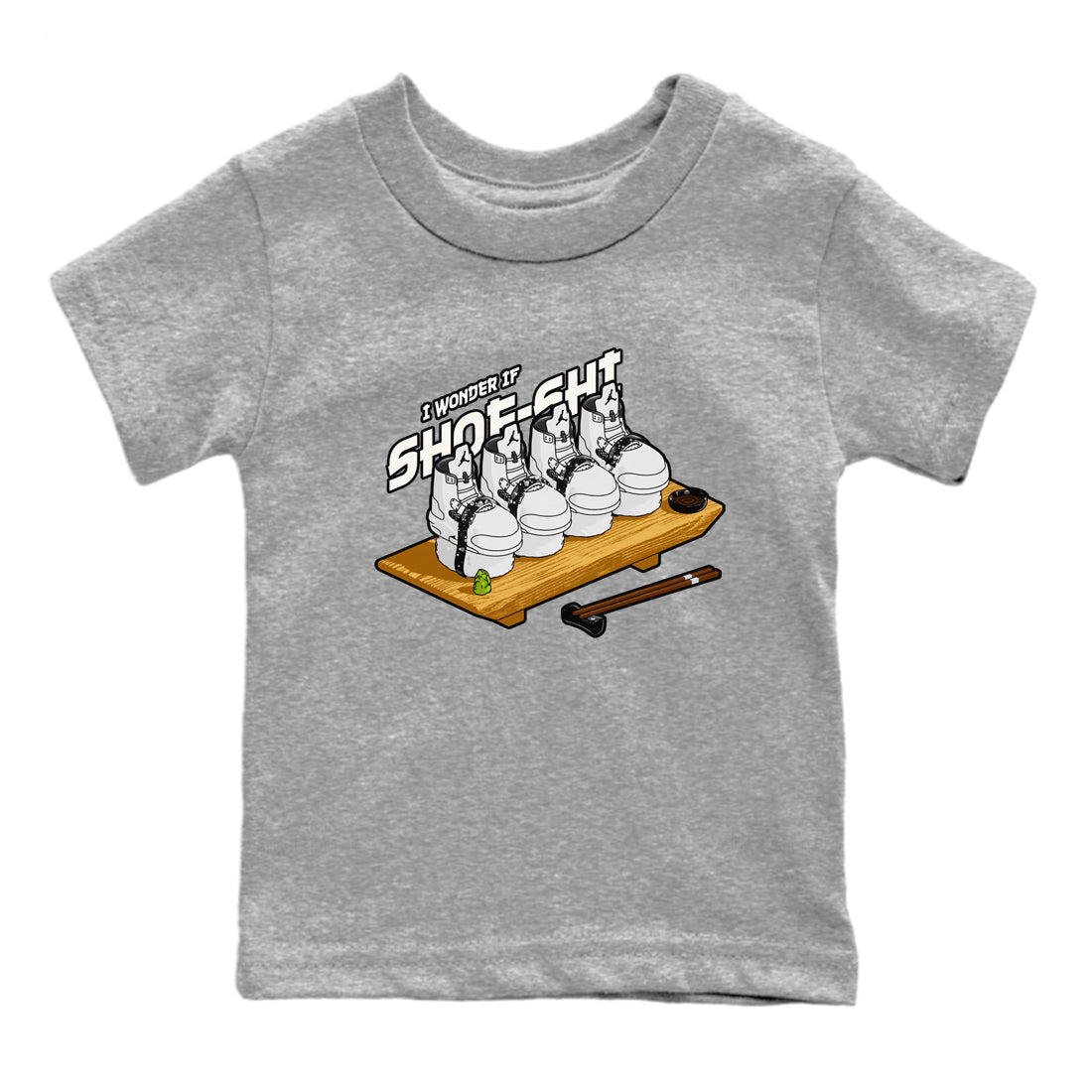 5s Sail shirt to match jordans Shoe-Shi sneaker tees Air Jordan 5 Sail Drip Gear Zone baby toddler Heather Grey 2 cotton Shirt
