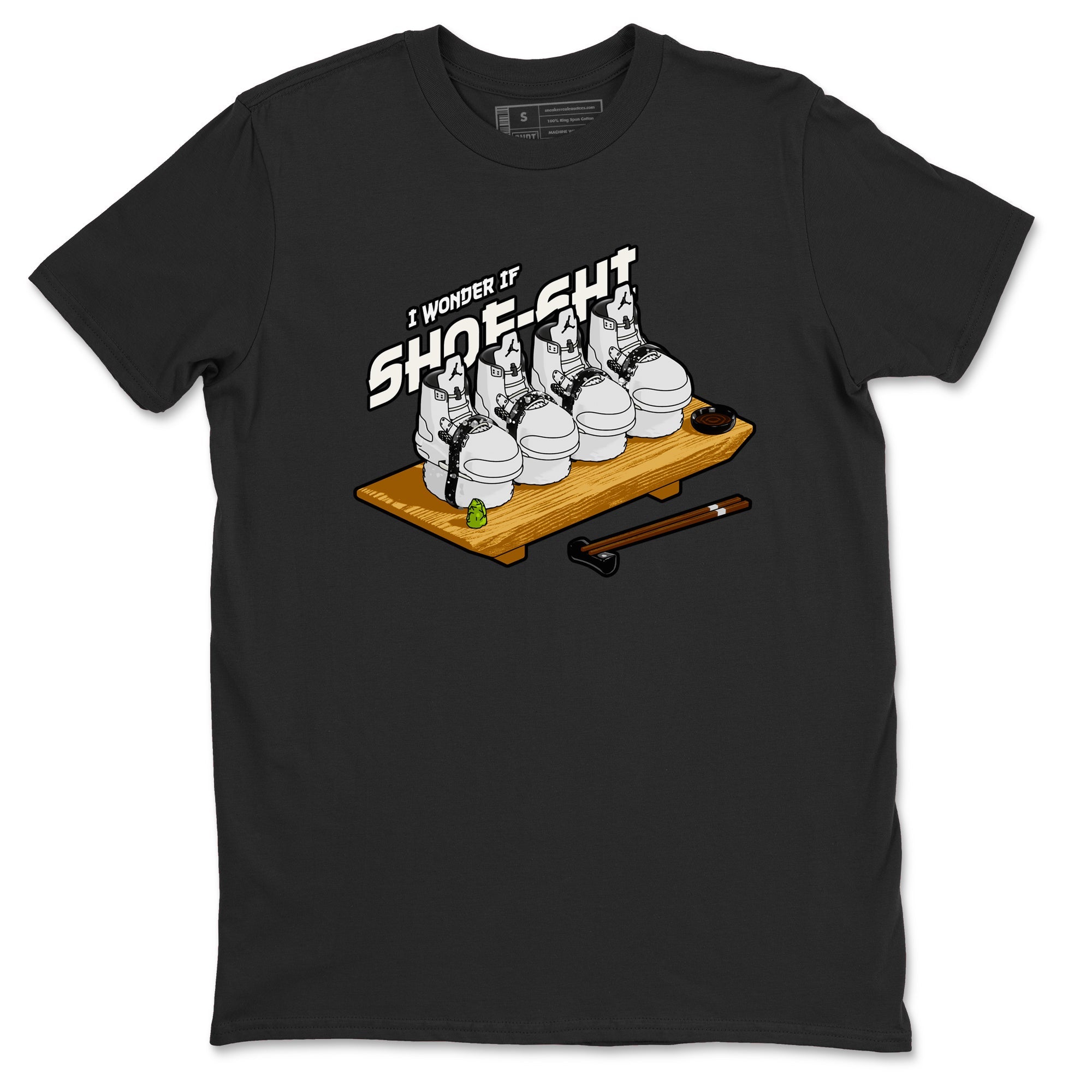 5s Sail shirt to match jordans Shoe-Shi sneaker tees Air Jordan 5 Sail Drip Gear Zone unisex cotton Black 2 crew neck shirt