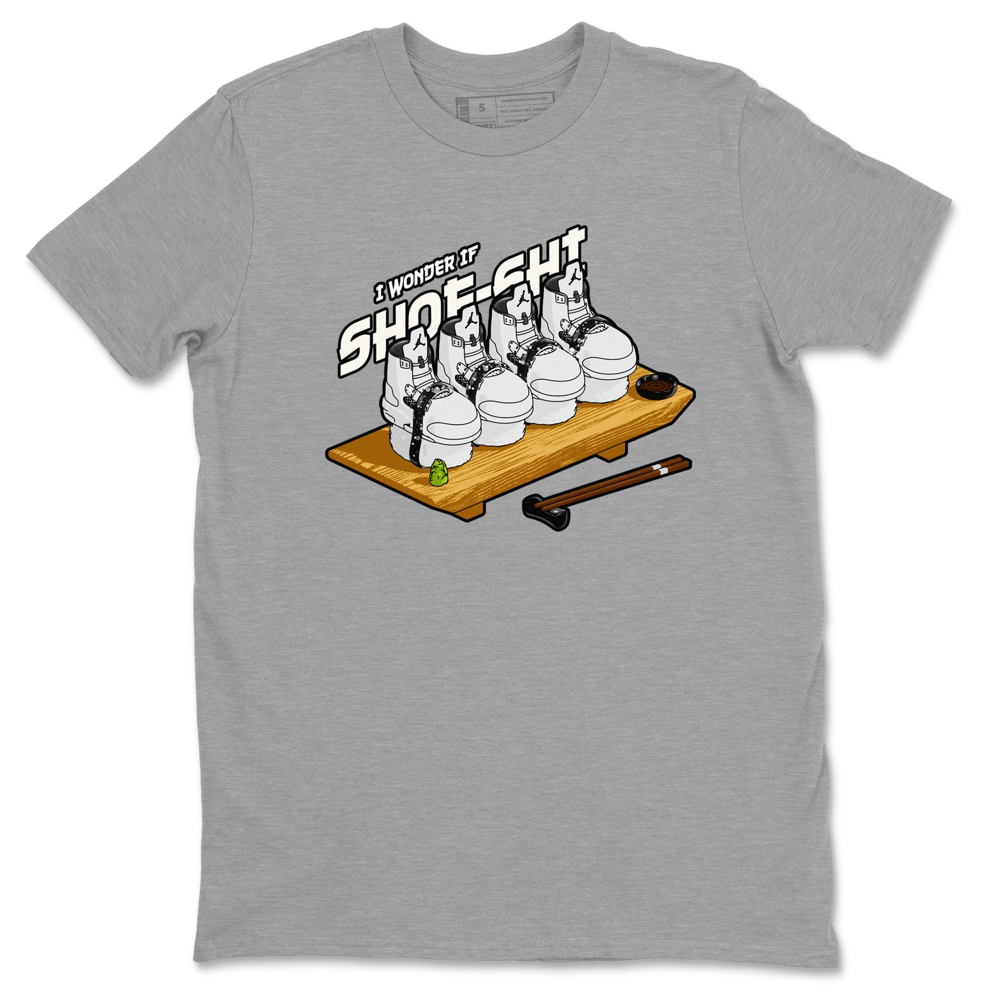 5s Sail shirt to match jordans Shoe-Shi sneaker tees Air Jordan 5 Sail Drip Gear Zone unisex cotton Heather Grey 2 crew neck shirt