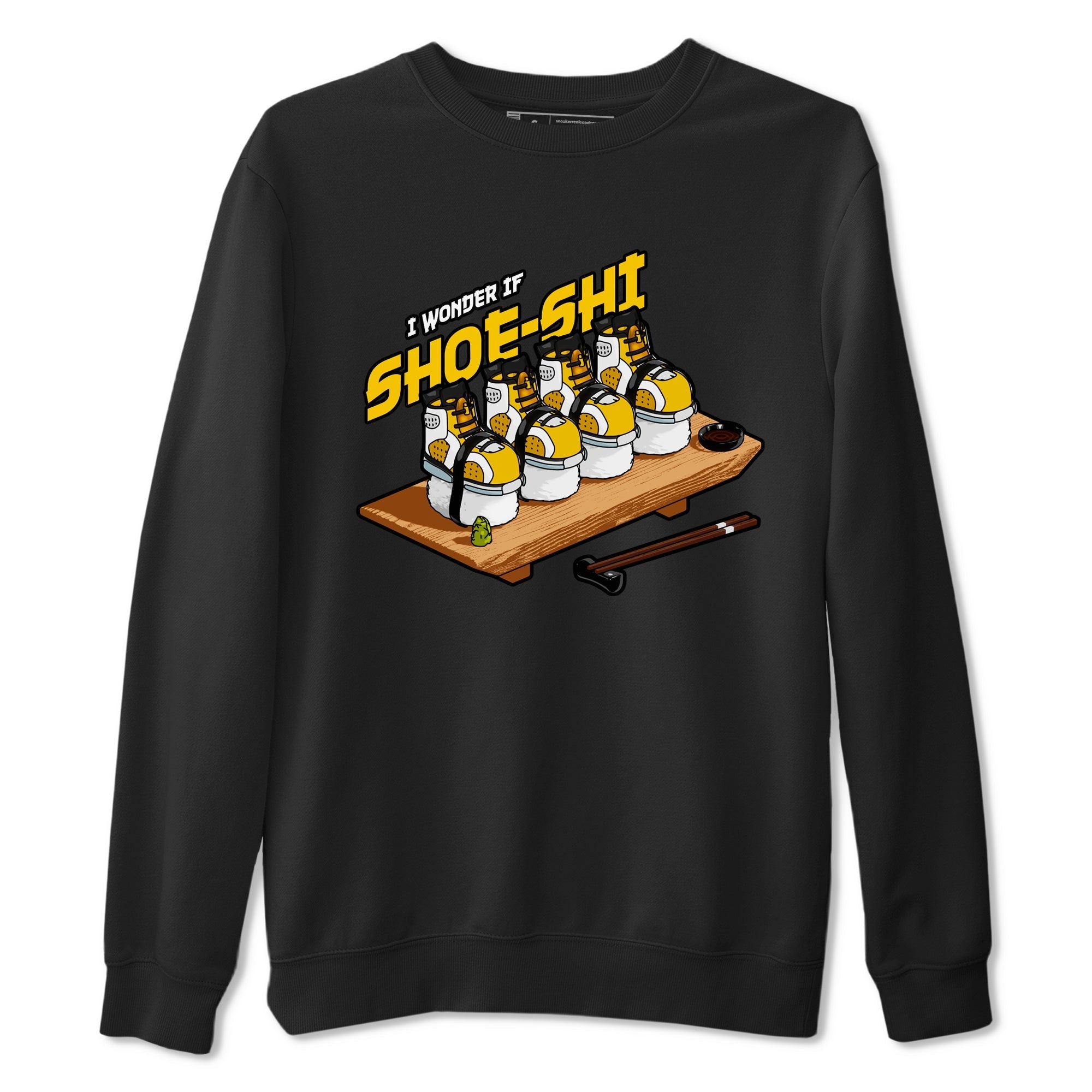 Air Jordan 6 Yellow Ochre shirt to match jordans Shoe-Shi sneaker tees streetwear brand AJ6 Yellow Ochre Drip Gear Zone Brand Unisex Black 2 T-Shirt