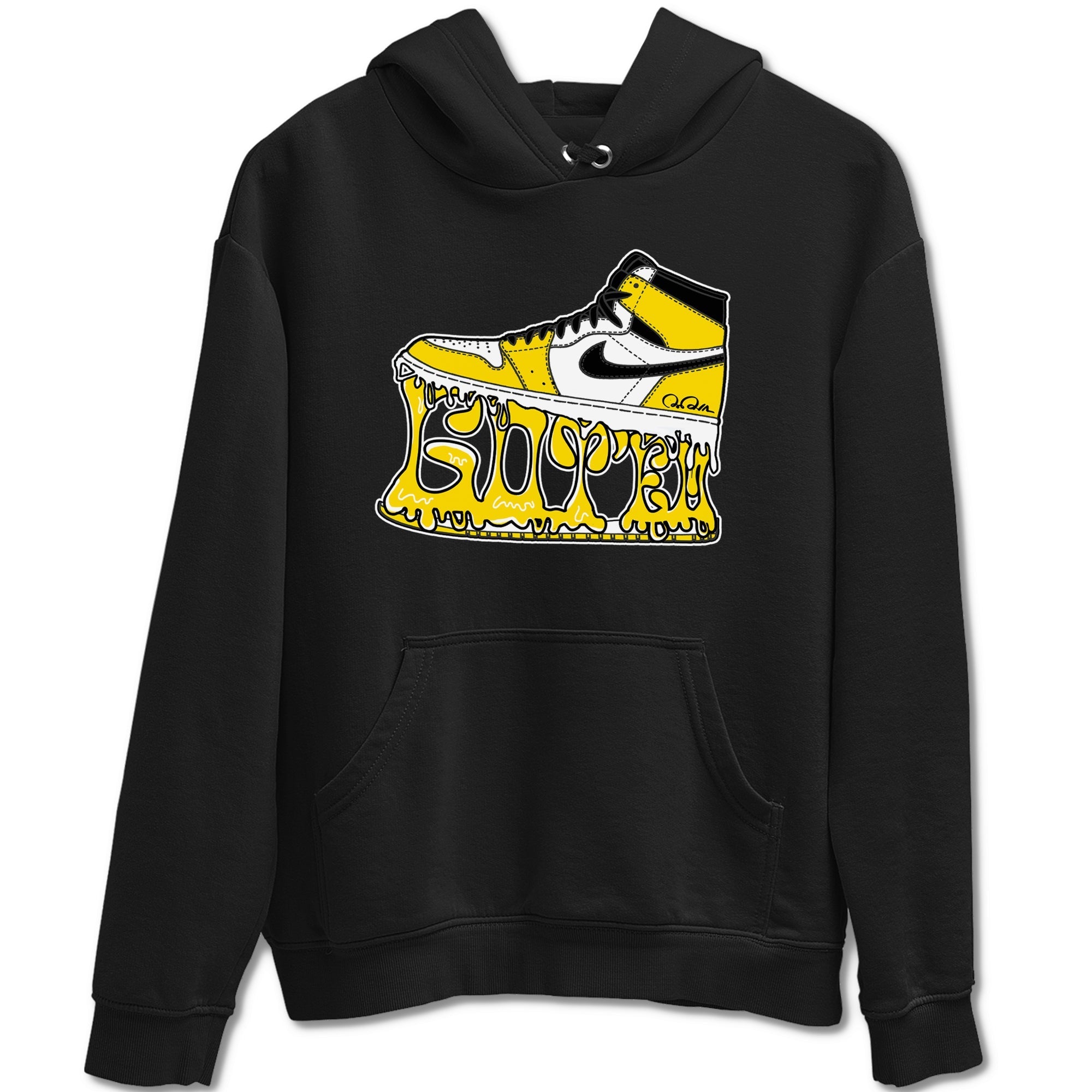 1s Yellow Ochre shirt to match jordans Shoe Stuck sneaker tees streetwear brand Air Jordan 1 Yellow Ochre Drip Gear Zone Brand unisex cotton Black 2 crew neck shirt