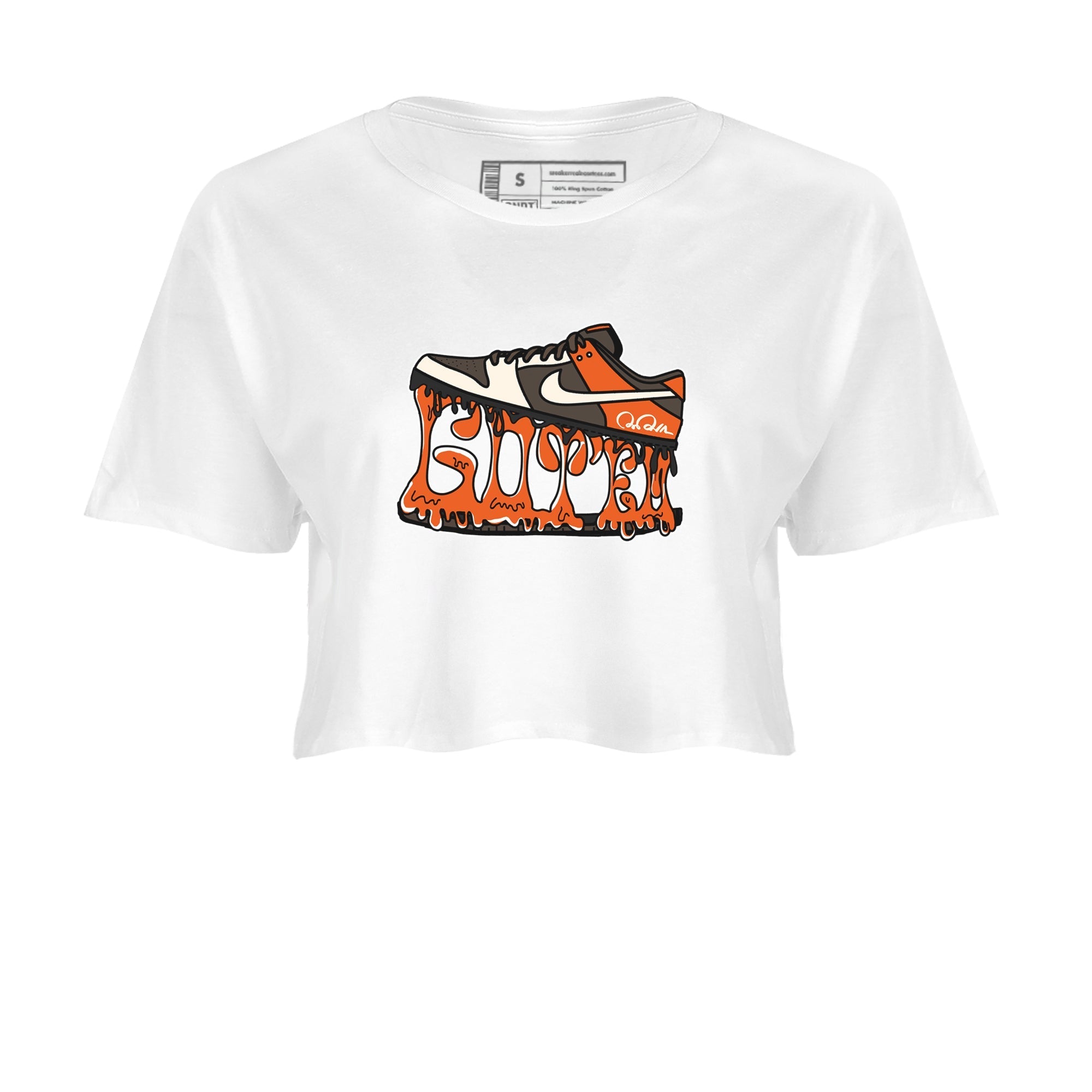 Dunk Red Panda shirt to match jordans Shoe Stuck sneaker tees Nike Dunk Low Red Panda Drip Gear Zone Sneaker T-Shirts White 2 Crop T-Shirt