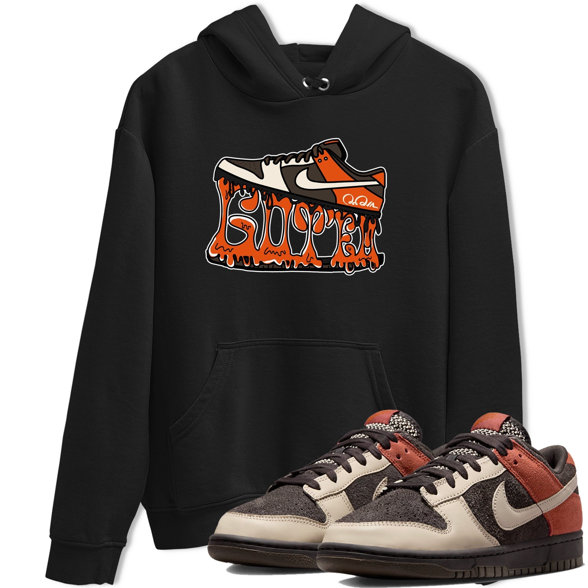 Dunk Red Panda shirt to match jordans Shoe Stuck sneaker tees Nike Dunk Low Red Panda Drip Gear Zone Sneaker T-Shirts Crew Neck Casual Fit Black 1 T-Shirt