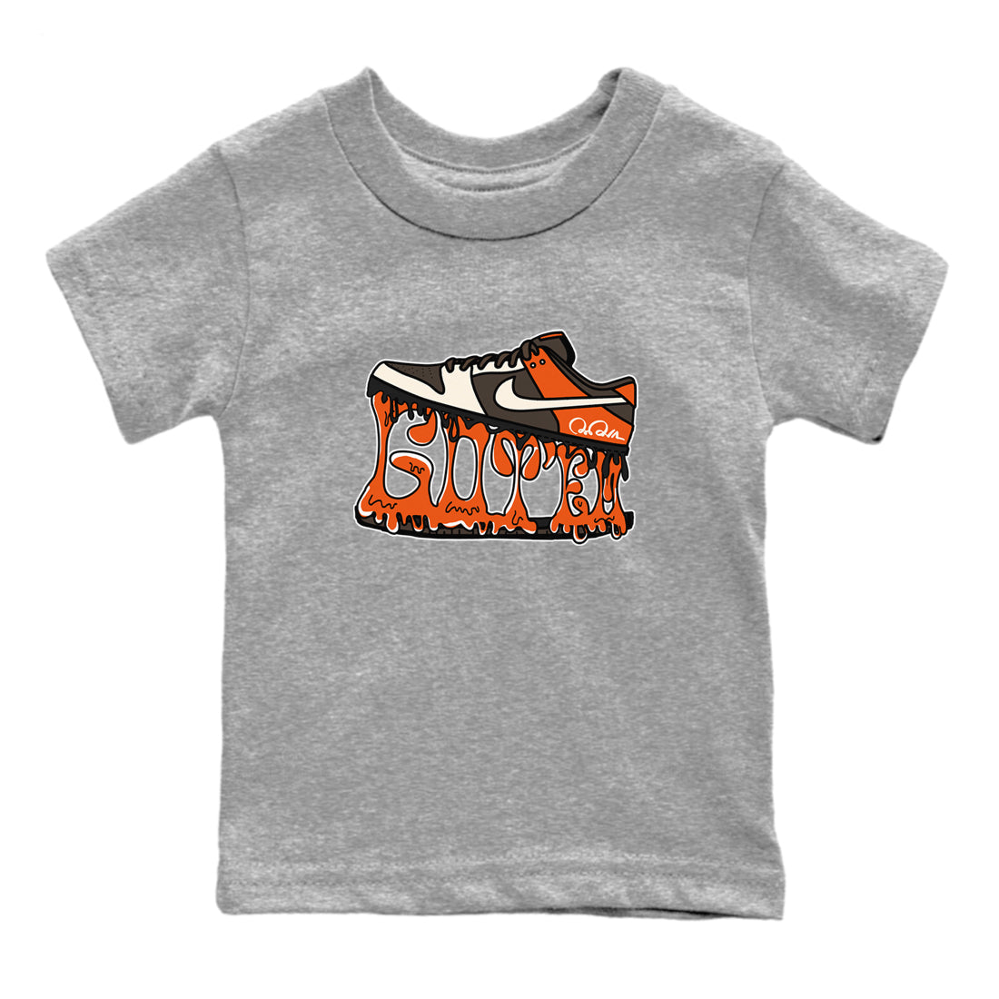 Dunk Red Panda shirt to match jordans Shoe Stuck sneaker tees Nike Dunk Low Red Panda Drip Gear Zone Sneaker T-Shirts Youth and Baby Heather Grey 2 T-Shirt
