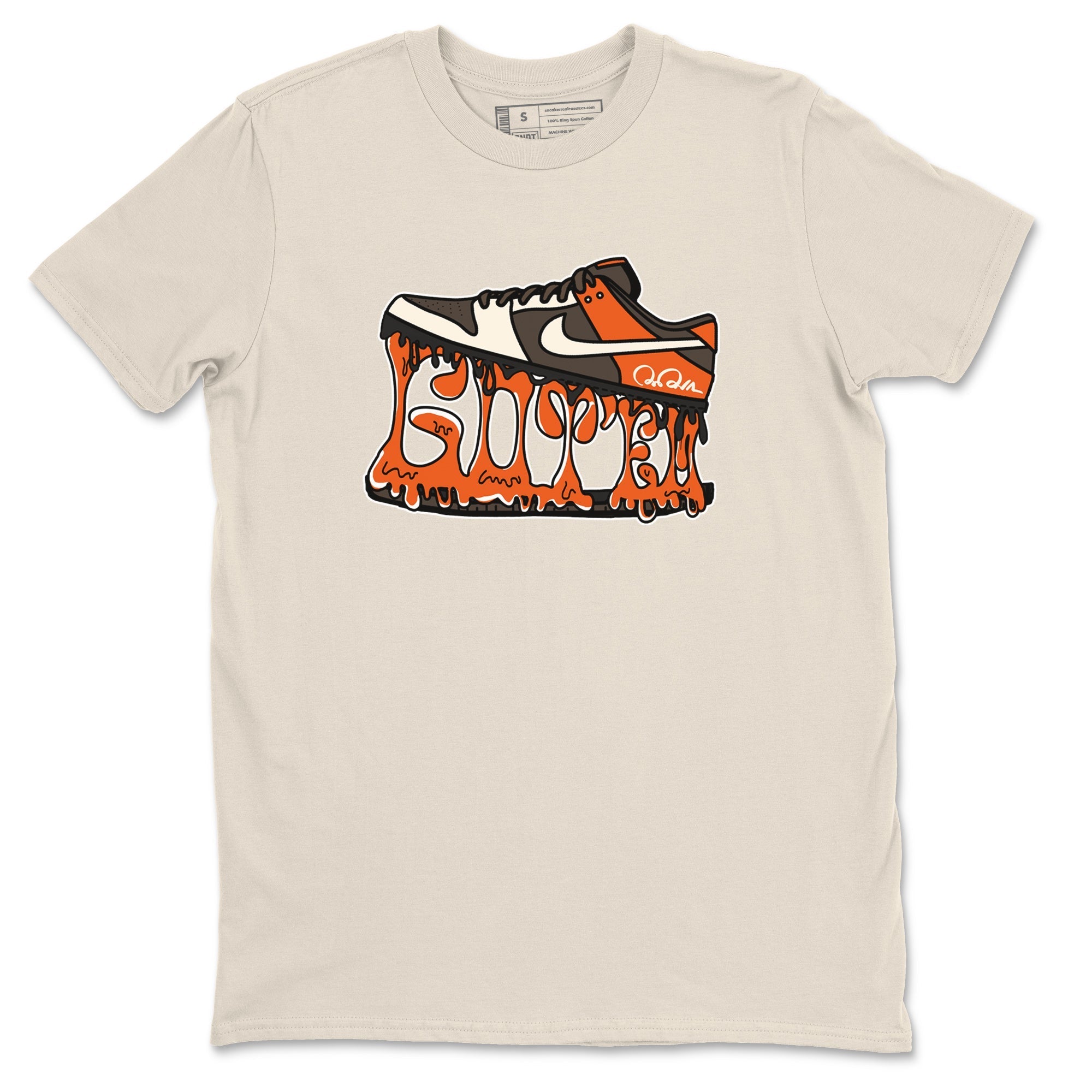 Dunk Red Panda shirt to match jordans Shoe Stuck sneaker tees Nike Dunk Low Red Panda Drip Gear Zone Sneaker T-Shirts Crew Neck Casual Fit Natural 2 T-Shirt