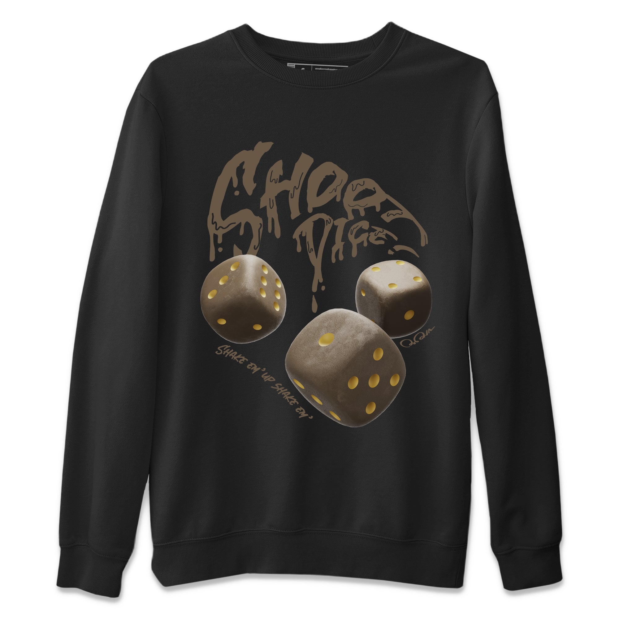 Air Jordan 1 Palomino shirt to match jordans Shoot Dice Streetwear Sneaker Shirt AJ1 High Palomino Drip Gear Zone Sneaker Matching Clothing Unisex Black 2 T-Shirt