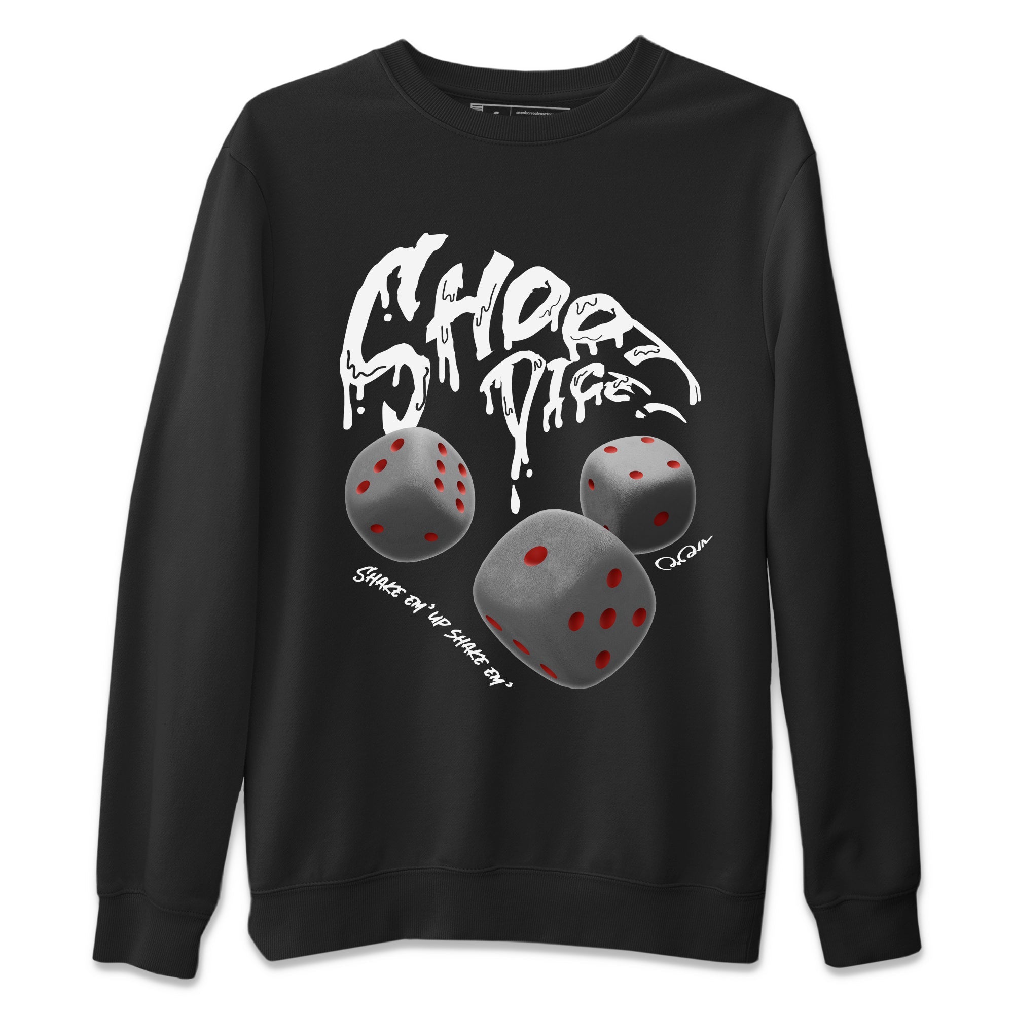 Air Jordan 1 Washed Heritage Sneaker Match Tees Shoot Dice Streetwear Sneaker Shirt AJ1 OG High Washed Heritage Sneaker Release Tees Unisex Shirts Black 2