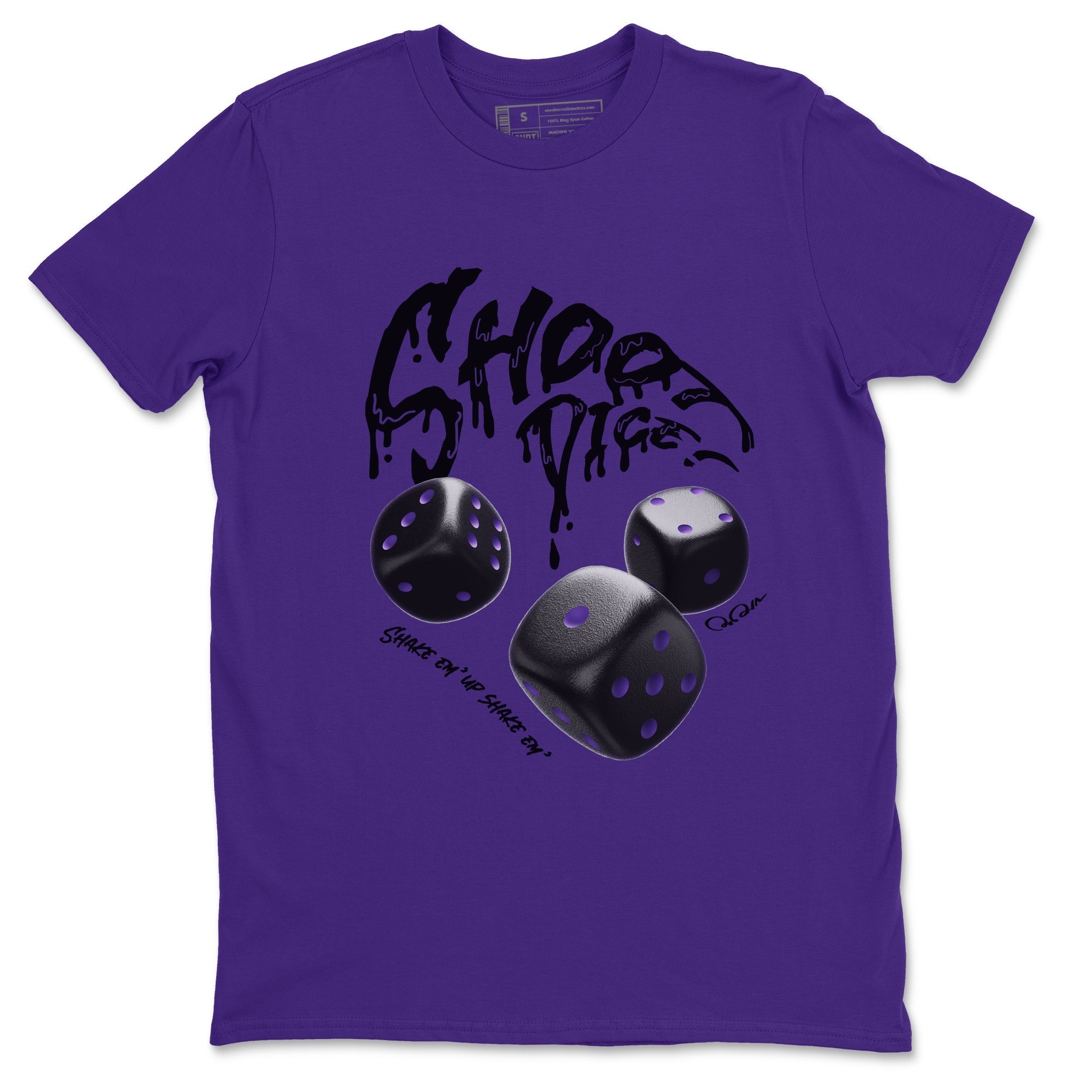 Air Jordan 12 Field Purple Sneaker Match Tees Shoot Dice Streetwear Sneaker Shirt AJ1 OG High2 Field Purple Sneaker Release Tees Unisex Shirts Purple 2