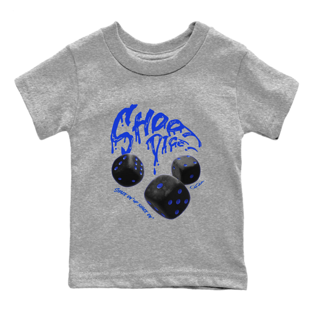 Air Jordan 14 Laney Sneaker Match Tees Shoot Dice Sneaker Tees AJ14 Laney Sneaker Release Tees Kids Shirts Heather Grey 2