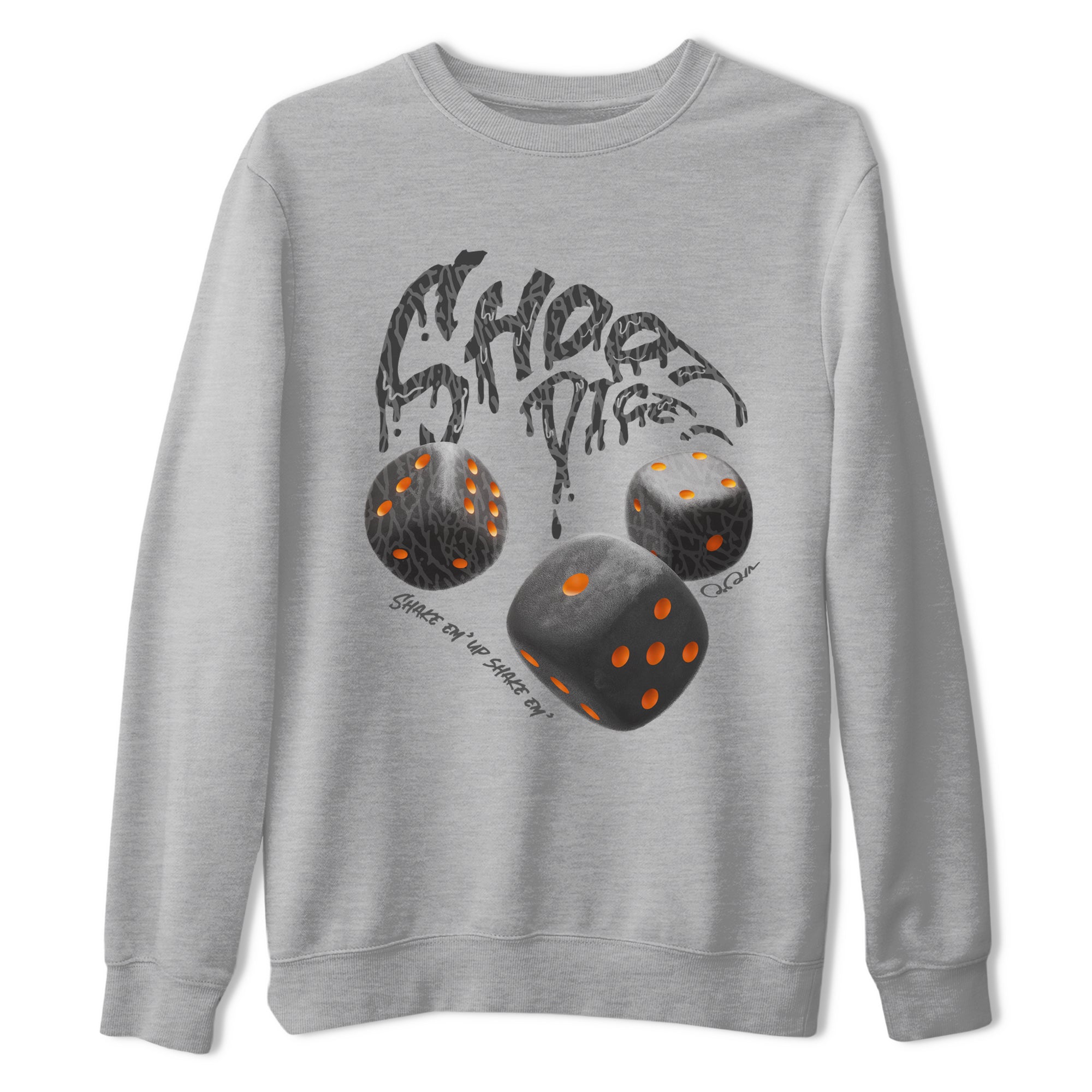 Air Jordan 3 Fear shirt to match jordans Shoot Dice sneaker tees AJ3 Fear Drip Gear Zone Unisex Heather Grey 2 T-Shirt