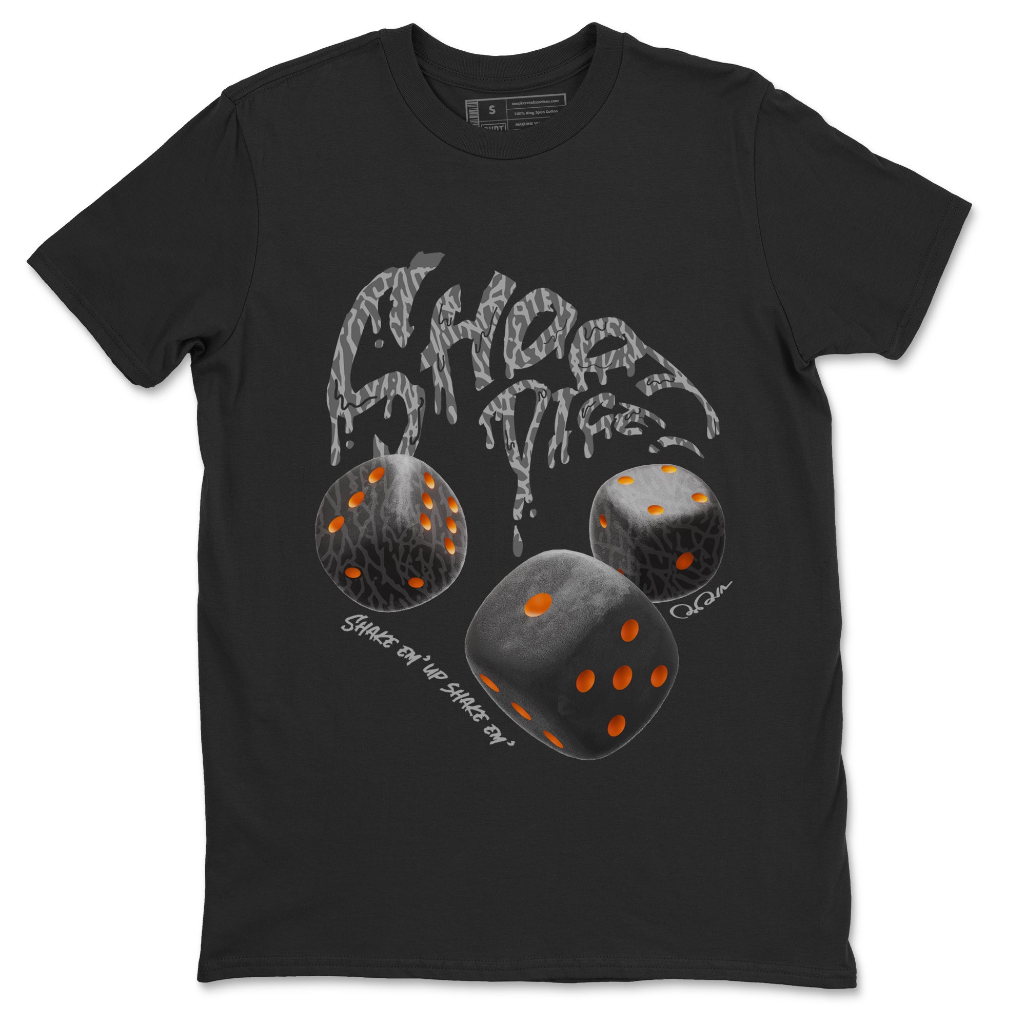 Air Jordan 3 Fear shirt to match jordans Shoot Dice sneaker tees AJ3 Fear Drip Gear Zone Unisex Black 2 T-Shirt