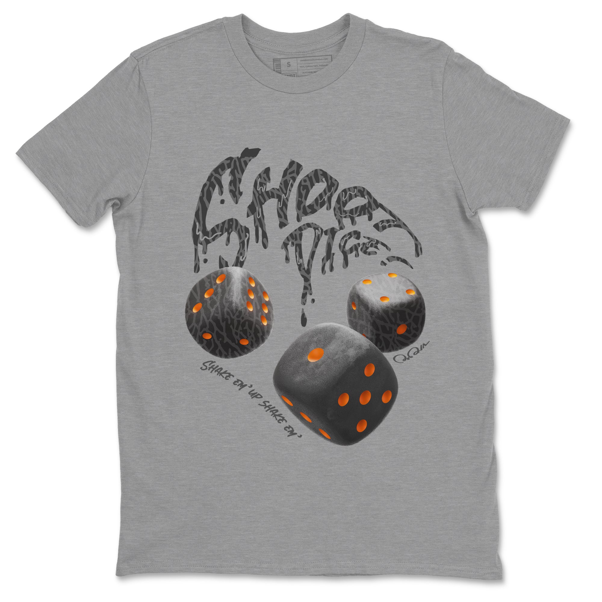 Air Jordan 3 Fear shirt to match jordans Shoot Dice sneaker tees AJ3 Fear Drip Gear Zone Unisex Heather Grey 2 T-Shirt