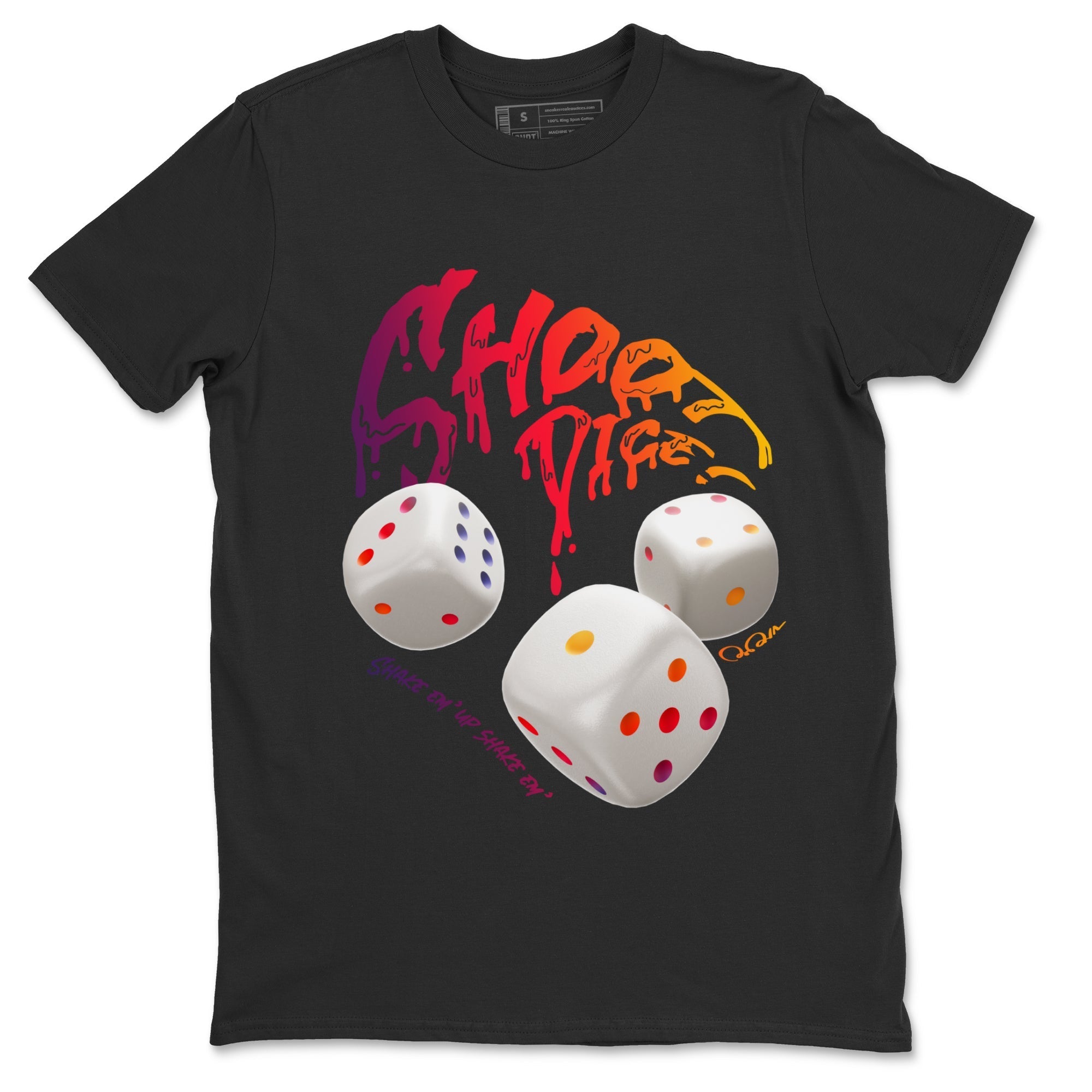 Air Jordan 3 J Balvin shirt to match jordans Shoot Dice Streetwear Sneaker Shirt AJ3 Balvin  Drip Gear Zone Sneaker Matching Clothing LGBTQ Gay Pride T-Shirt Unisex Black 2 T-Shirt