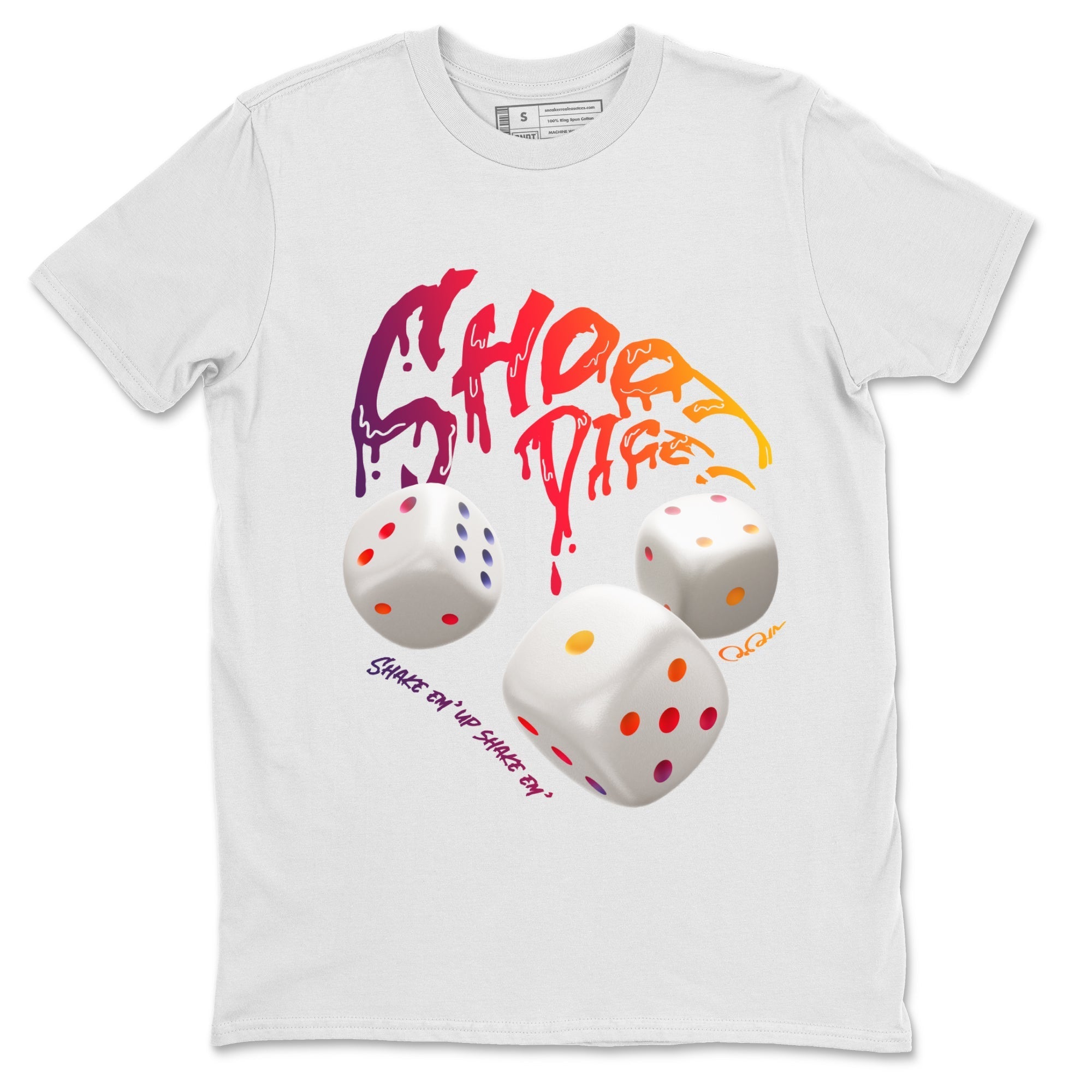 Air Jordan 3 J Balvin shirt to match jordans Shoot Dice Streetwear Sneaker Shirt AJ3 Balvin  Drip Gear Zone Sneaker Matching Clothing LGBTQ Gay Pride T-Shirt Unisex White 2 T-Shirt