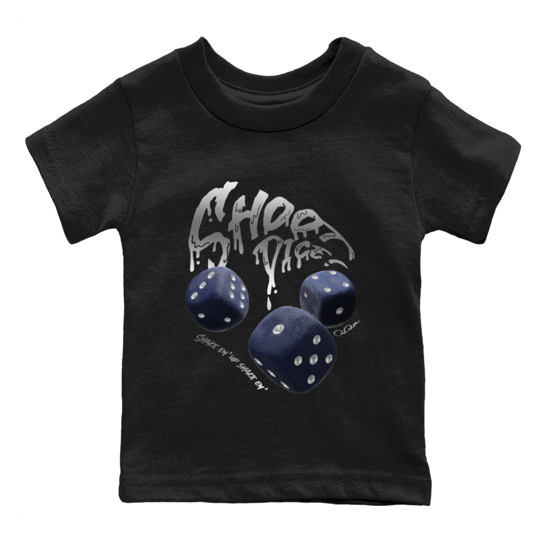 Air Jordan 5 George Town Sneaker Match Tees Shoot Dice Streetwear Sneaker Shirt AJ5 George Town Sneaker Release Tees Kids Shirts Black 2