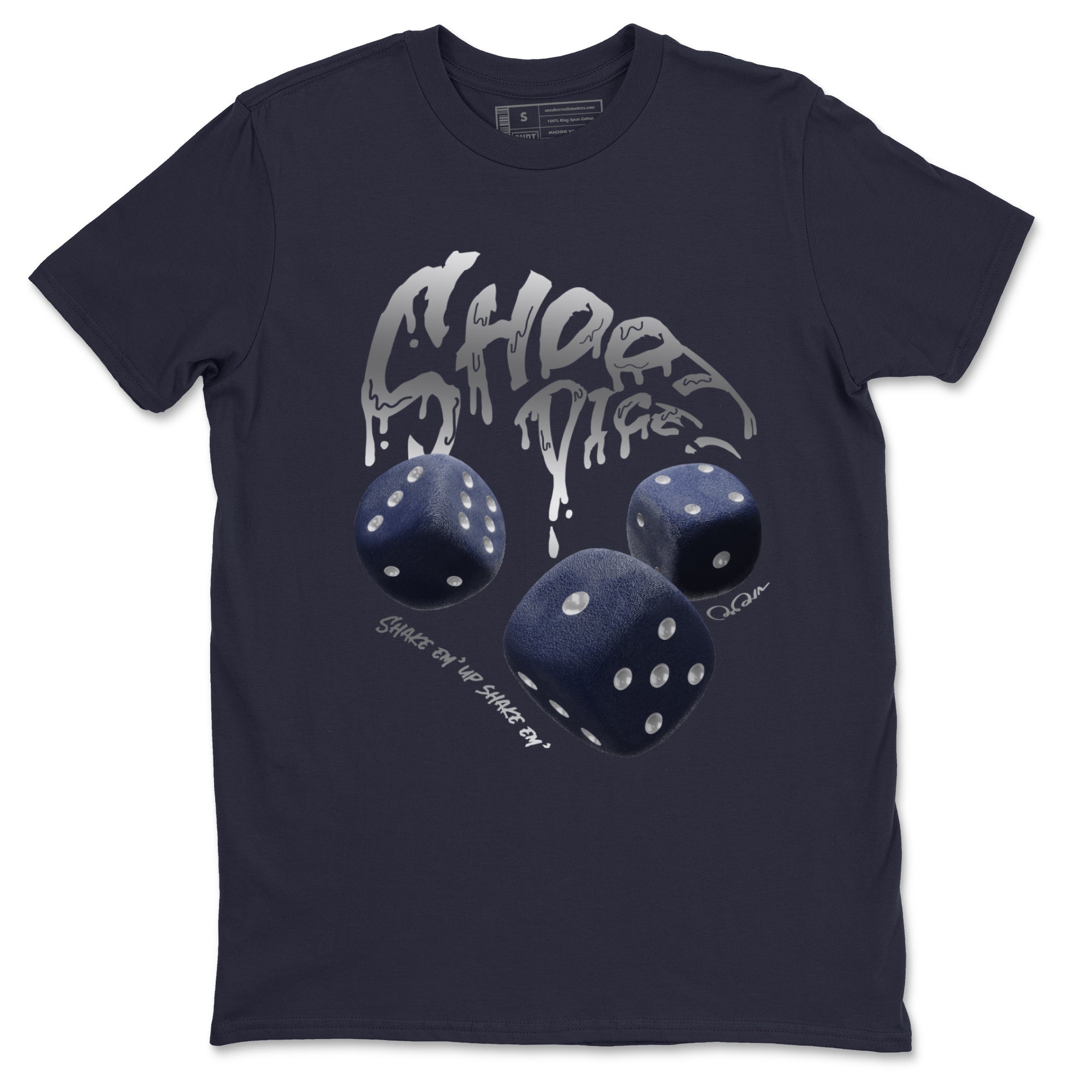 Air Jordan 5 George Town Sneaker Match Tees Shoot Dice Streetwear Sneaker Shirt AJ5 George Town Sneaker Release Tees Unisex Shirts Navy 2