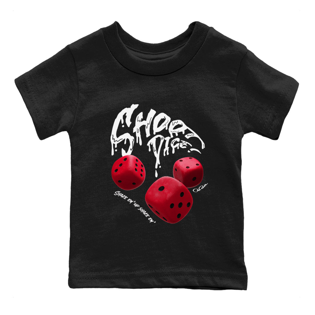 Air Jordan 6 Toro Bravo Sneaker Match Tees Shoot Dice Streetwear Sneaker Shirt AJ6 Toro Bravo Sneaker Release Tees Kids Shirts Black 2