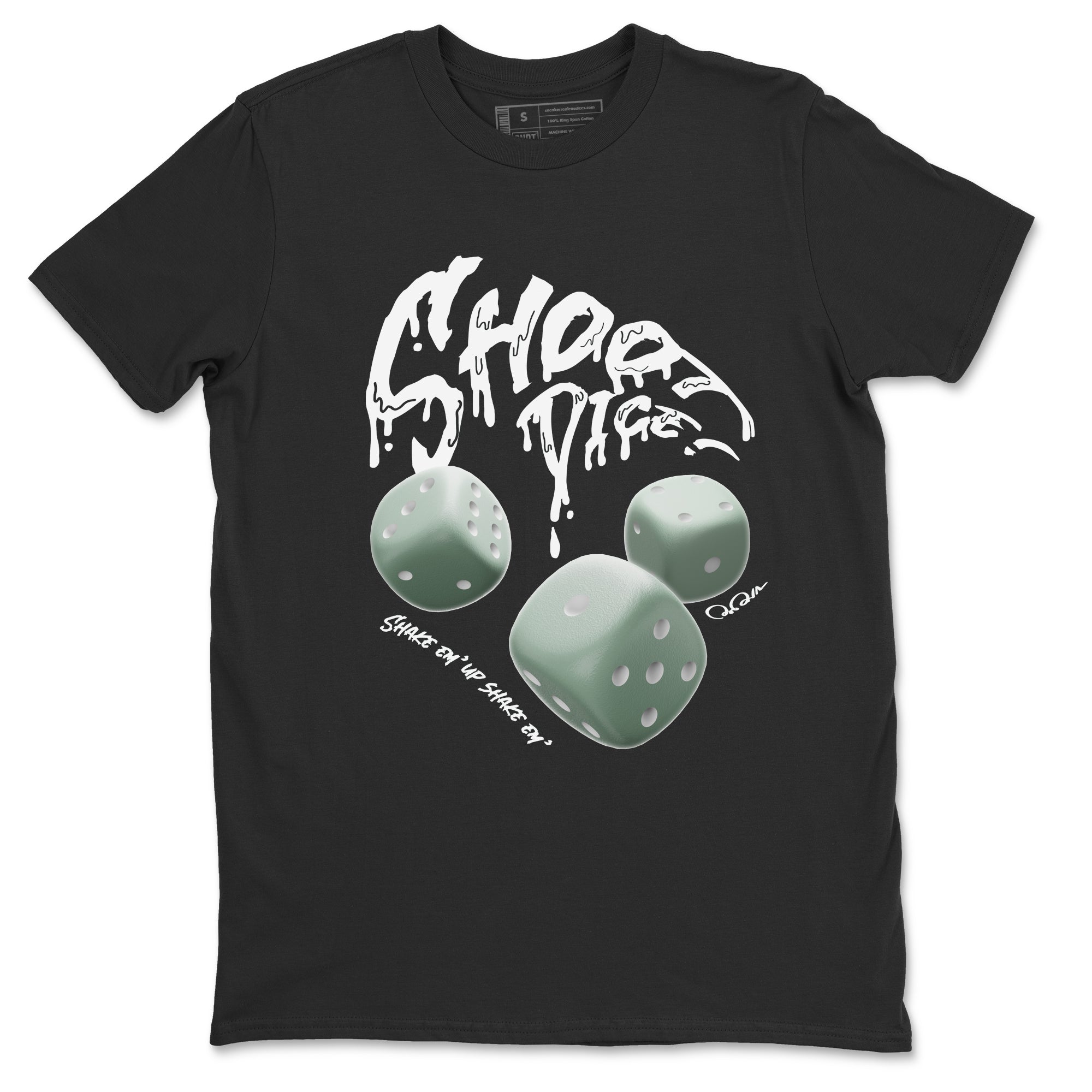 Dunk Mica Green Sneaker Match Tees Shoot Dice Streetwear Sneaker Shirt Nike Dunk Low Mica Green Sneaker Release Tees Unisex Shirts Black 2
