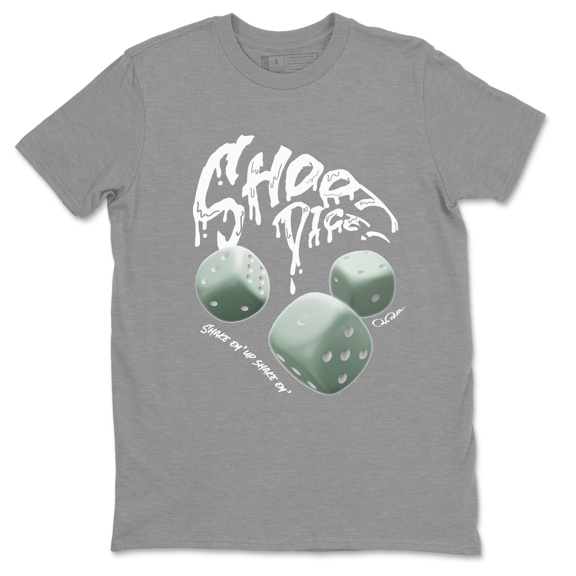 Dunk Mica Green Sneaker Match Tees Shoot Dice Streetwear Sneaker Shirt Nike Dunk Low Mica Green Sneaker Release Tees Unisex Shirts Heather Grey 2