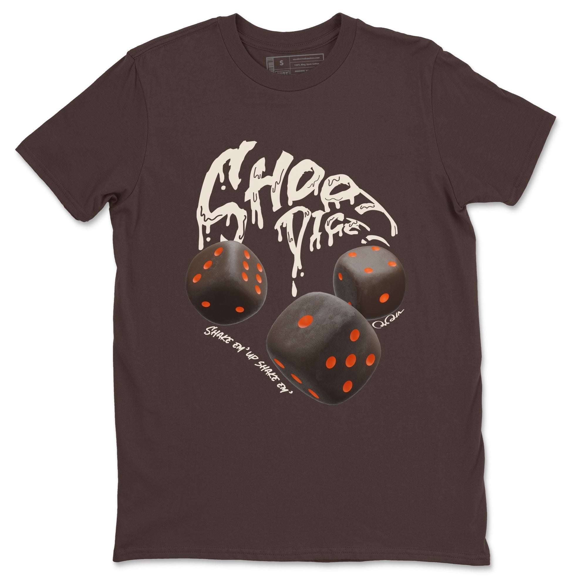 Dunk Red Panda shirt to match jordans Shoot Dice sneaker tees Nike Dunk LowRed Panda Drip Gear Zone Sneaker T-Shirts Crew Neck Casual Fit Dark Chocolate 2 T-Shirt