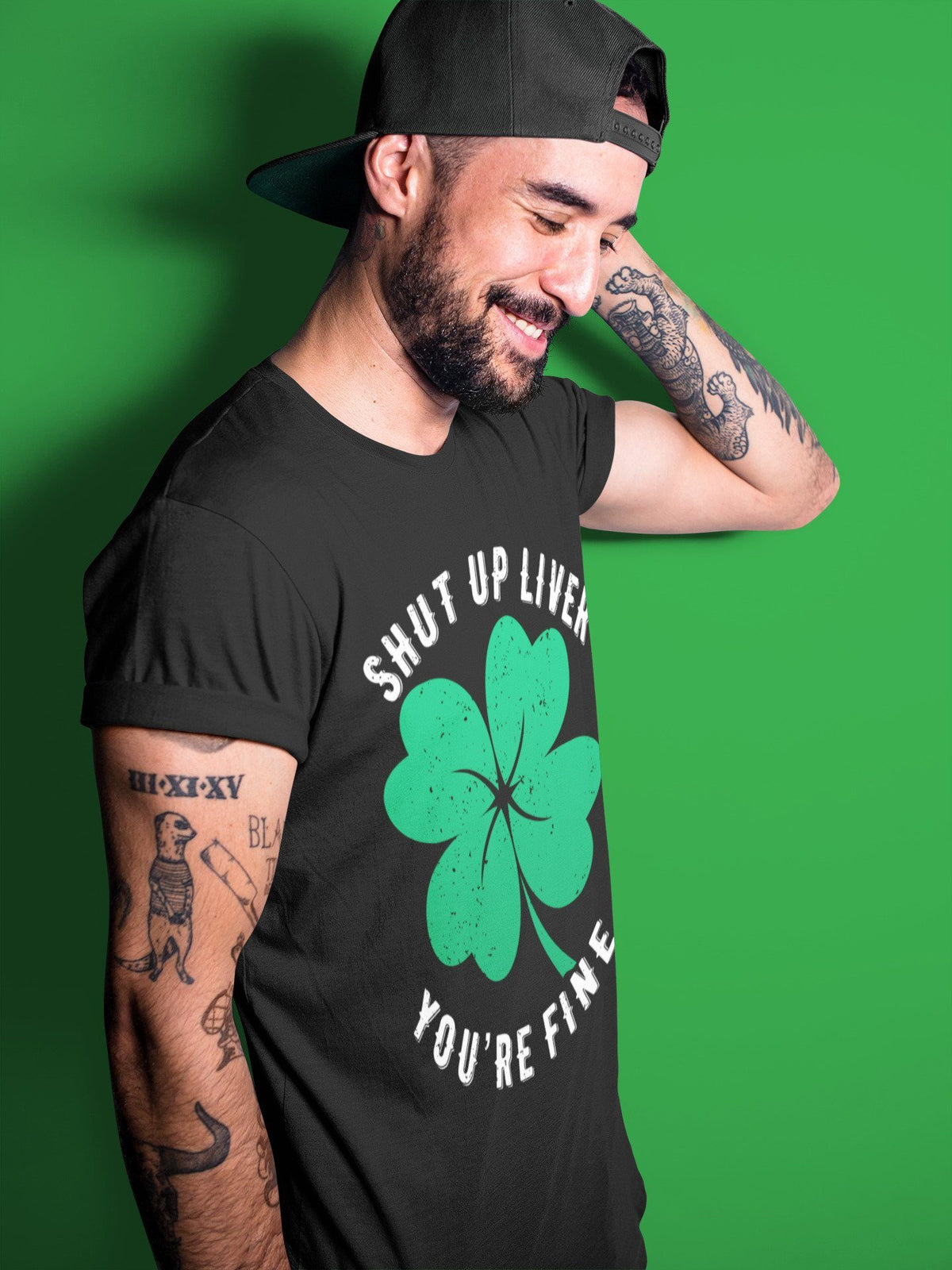 Jordan 1 Lucky Green Shirt To Match Jordans Shut Up Liver You're Fine Sneaker Tees Jordan 1 Lucky Green Drip Gear Zone Sneaker Matching Clothing Unisex Shirts