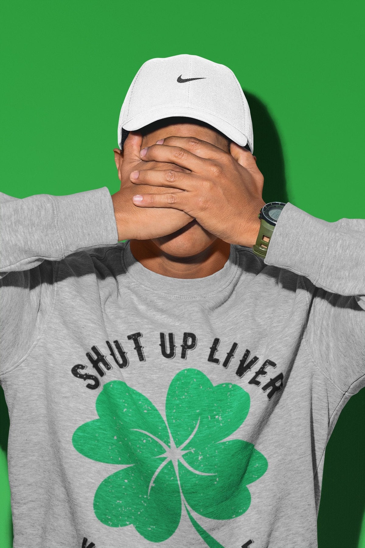 Jordan 1 Lucky Green Shirt To Match Jordans Shut Up Liver You're Fine Sneaker Tees Jordan 1 Lucky Green Drip Gear Zone Sneaker Matching Clothing Unisex Shirts