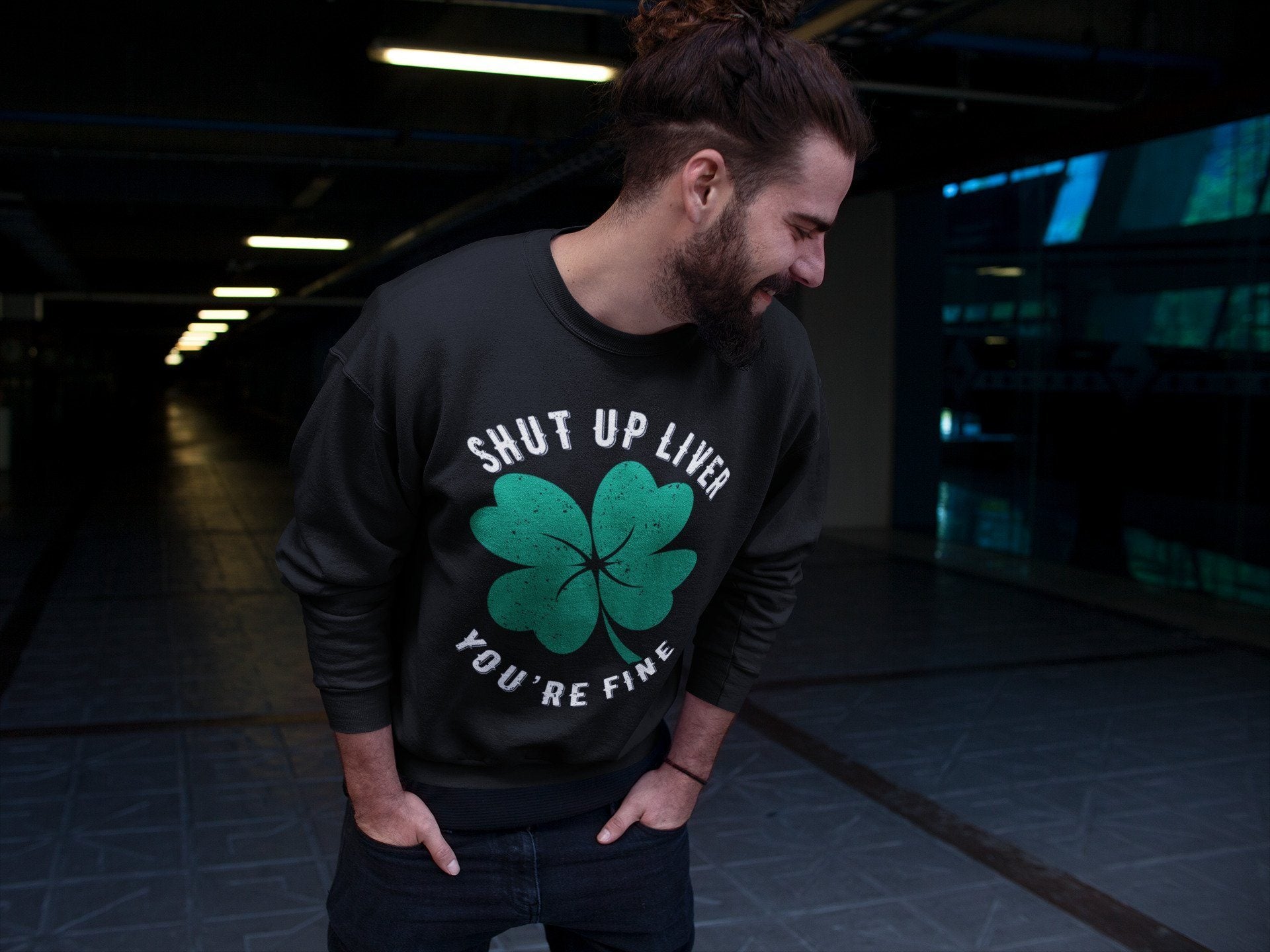 Jordan 13 Lucky Green Shirt To Match Jordans Shut Up Liver You're Fine Sneaker Tees Jordan 13 Lucky Green Drip Gear Zone Sneaker Matching Clothing Unisex Shirts