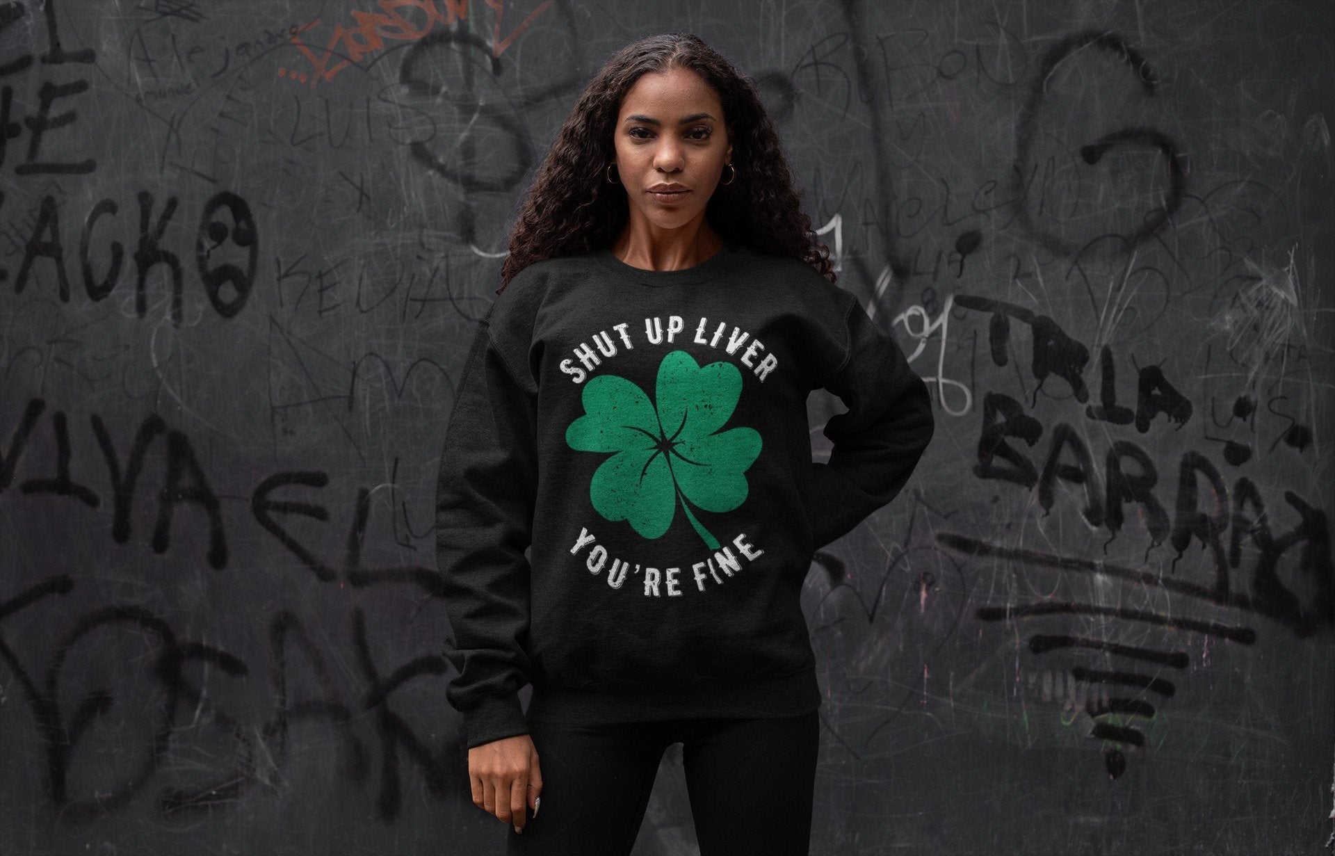 Jordan 13 Lucky Green Shirt To Match Jordans Shut Up Liver You're Fine Sneaker Tees Jordan 13 Lucky Green Drip Gear Zone Sneaker Matching Clothing Unisex Shirts