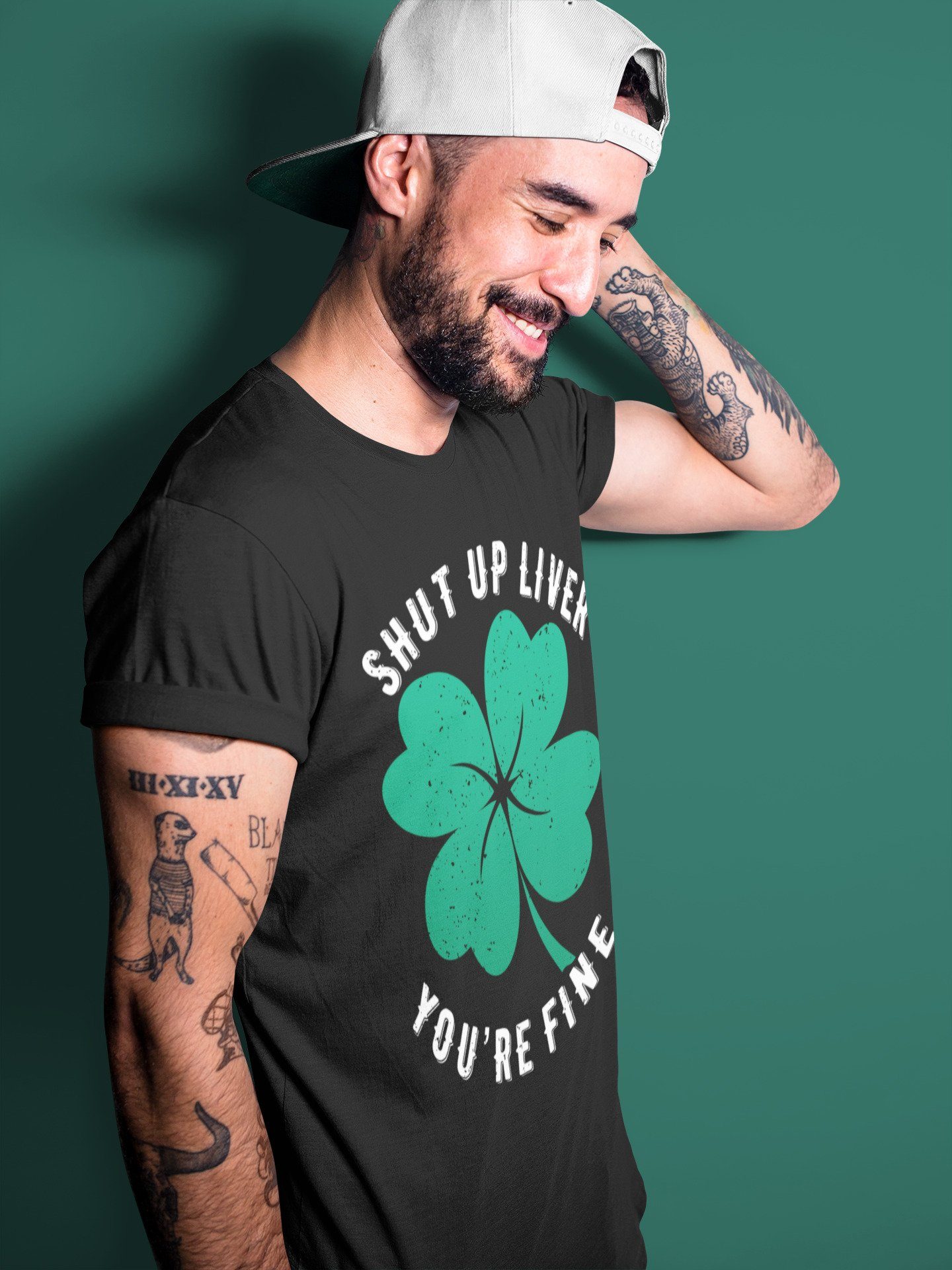 Jordan 13 Lucky Green Shirt To Match Jordans Shut Up Liver You're Fine Sneaker Tees Jordan 13 Lucky Green Drip Gear Zone Sneaker Matching Clothing Unisex Shirts