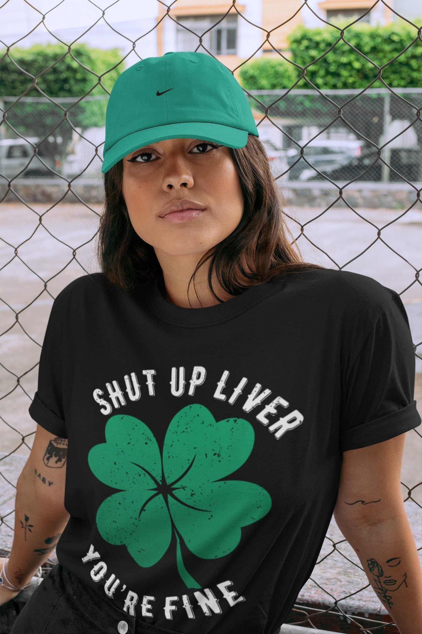 Jordan 13 Lucky Green Shirt To Match Jordans Shut Up Liver You're Fine Sneaker Tees Jordan 13 Lucky Green Drip Gear Zone Sneaker Matching Clothing Unisex Shirts