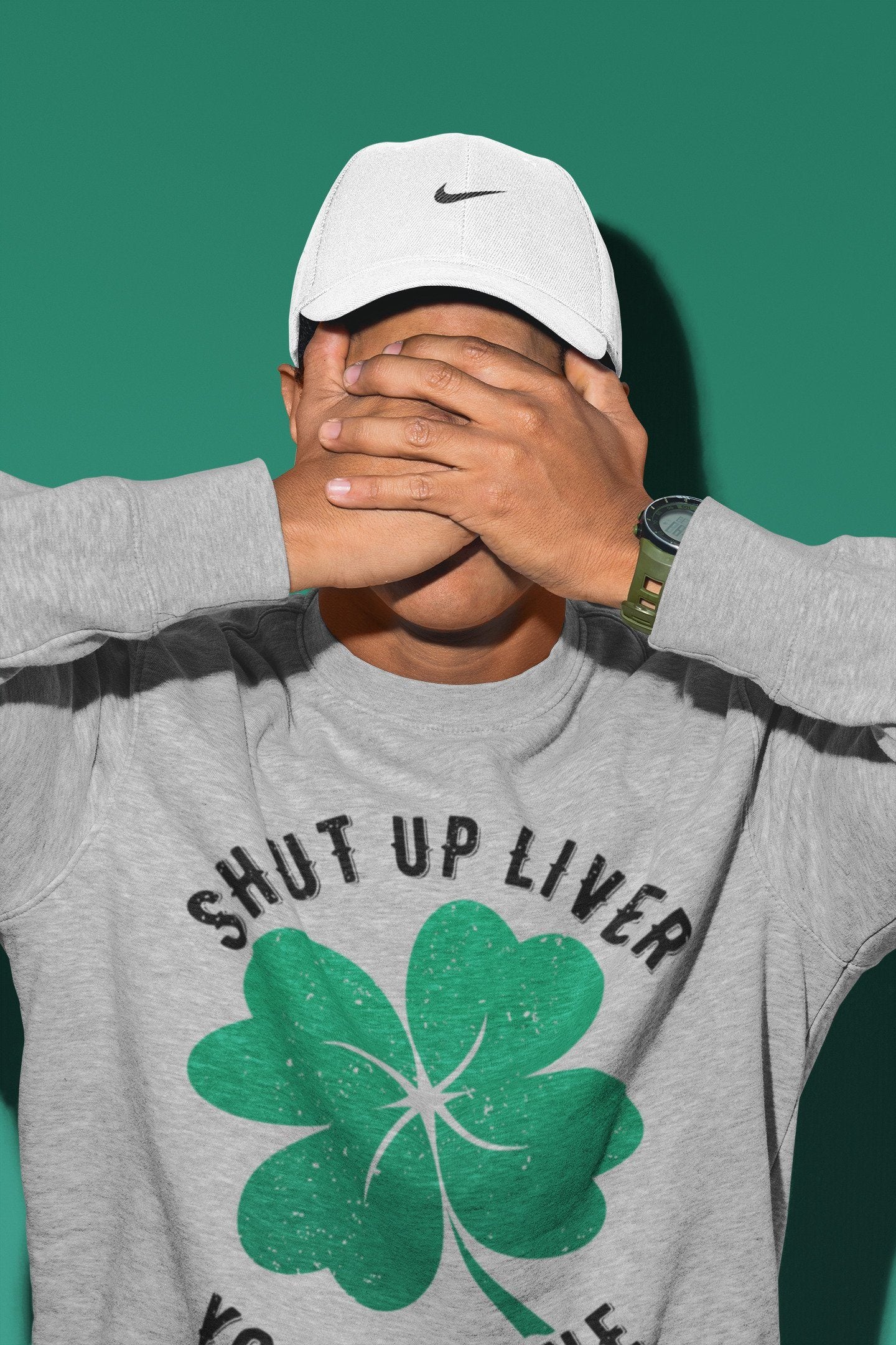 Jordan 13 Lucky Green Shirt To Match Jordans Shut Up Liver You're Fine Sneaker Tees Jordan 13 Lucky Green Drip Gear Zone Sneaker Matching Clothing Unisex Shirts