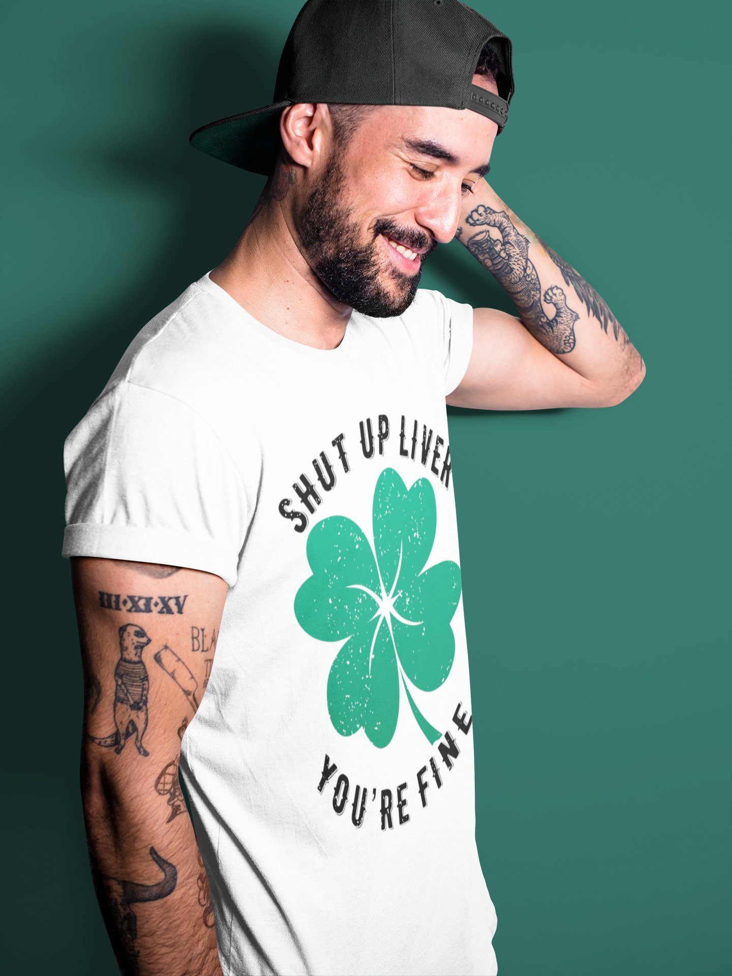 Jordan 13 Lucky Green Shirt To Match Jordans Shut Up Liver You're Fine Sneaker Tees Jordan 13 Lucky Green Drip Gear Zone Sneaker Matching Clothing Unisex Shirts