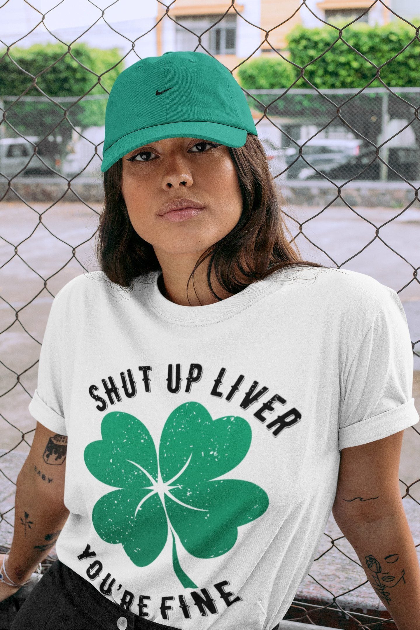 Jordan 13 Lucky Green Shirt To Match Jordans Shut Up Liver You're Fine Sneaker Tees Jordan 13 Lucky Green Drip Gear Zone Sneaker Matching Clothing Unisex Shirts