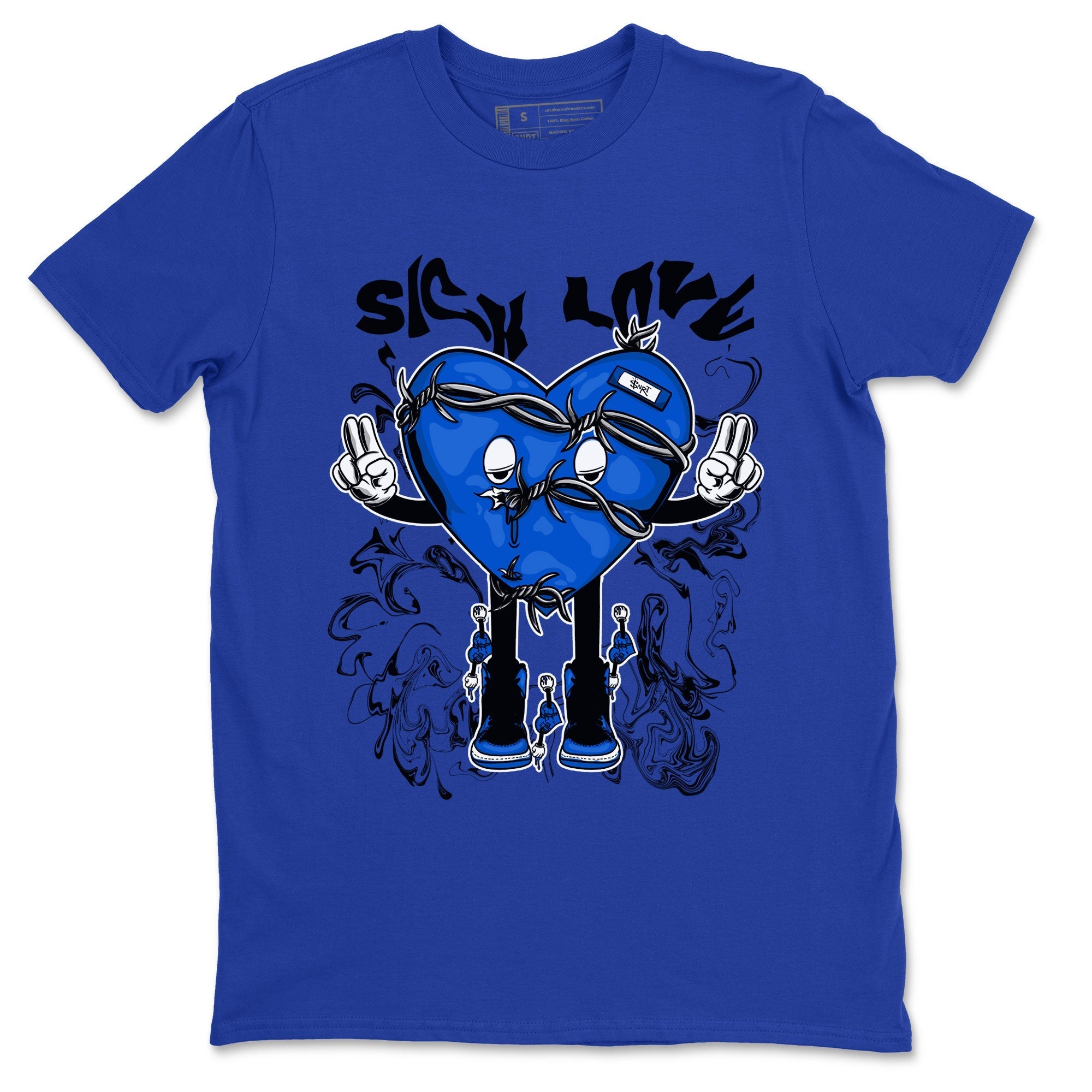 Jordan 1 High OG Royal Reimagined shirt to match jordans Sick Love sneaker tees Air Jordan 1 Royal Reimagined Drip Gear Zone Crew Neck T-ShirtUnisex Royal Blue 2 T-Shirt