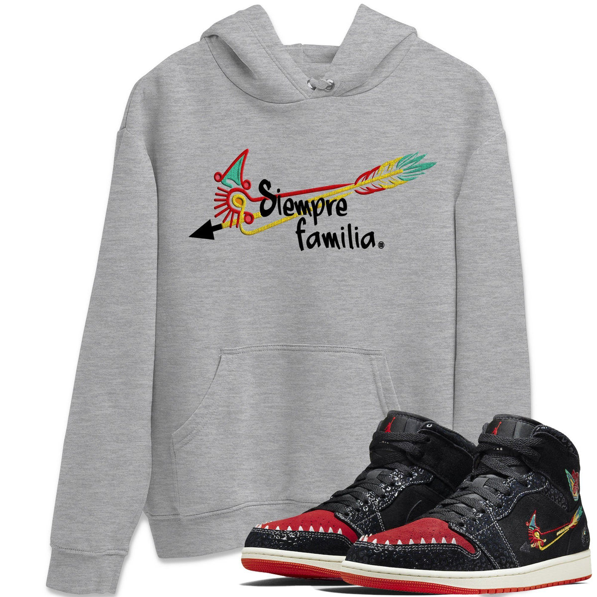 Jordan 1 Siempre Familia Shirt To Match Jordans Siempre Familia Sneaker Tees Jordan 1 Siempre Familia Drip Gear Zone Sneaker Matching Clothing Unisex Shirts
