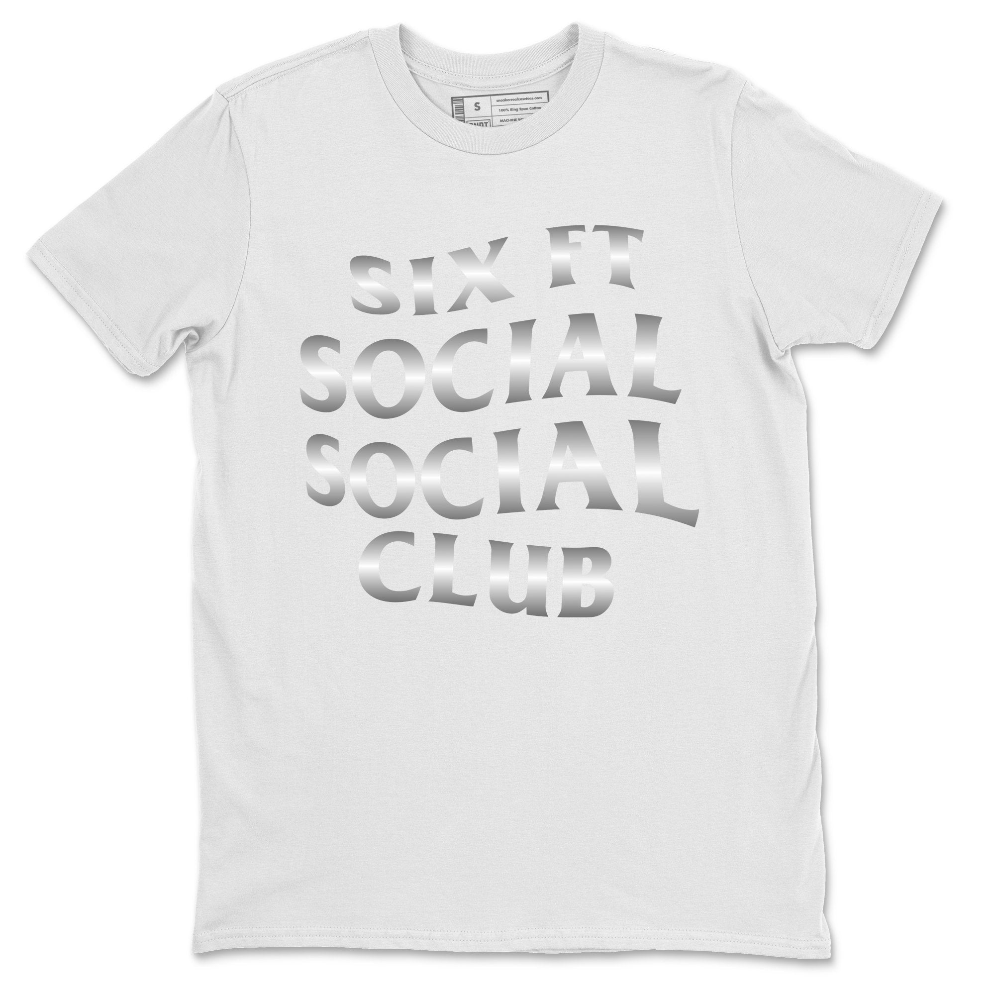 Jordan 1 Silver Toe Shirt To Match Jordans Six FT Social Club Sneaker Tees Jordan 1 Silver Toe Drip Gear Zone Sneaker Matching Clothing Unisex Shirts