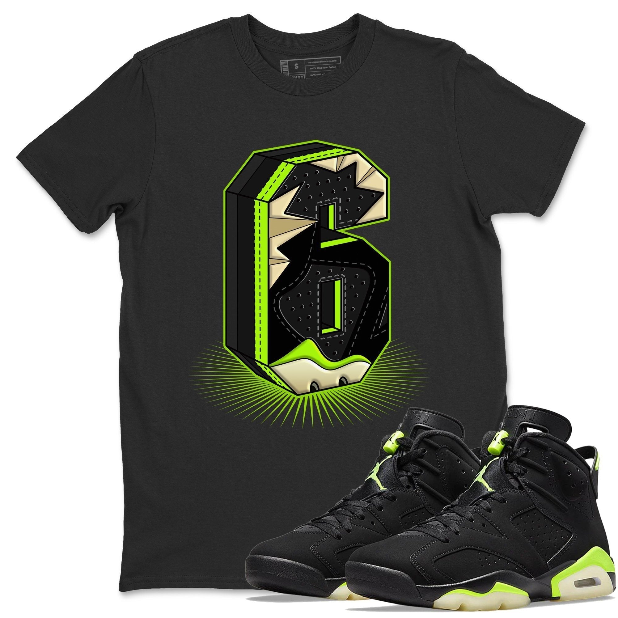 Jordan 6 Electric Green Shirt To Match Jordans Six Statue Sneaker Tees Jordan 6 Electric Green Drip Gear Zone Sneaker Matching Clothing Unisex Shirts